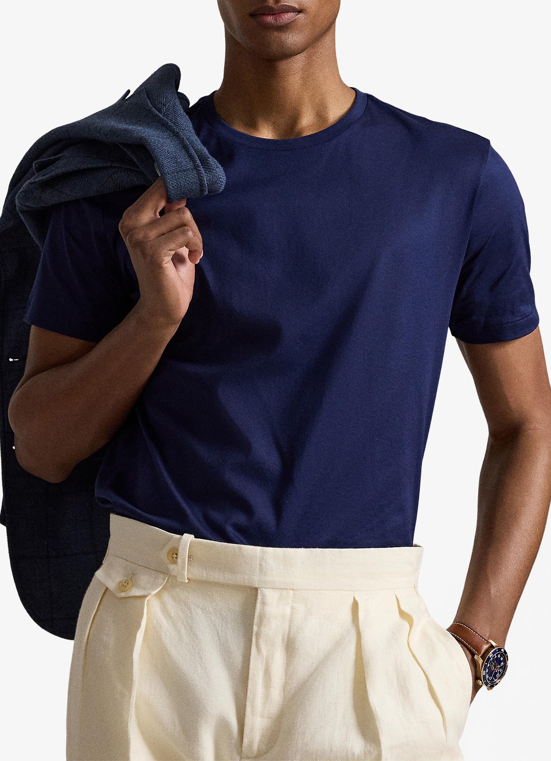 Ralph Lauren T-shirt met ronde hals - detail 3 newport navy / donkerblauw