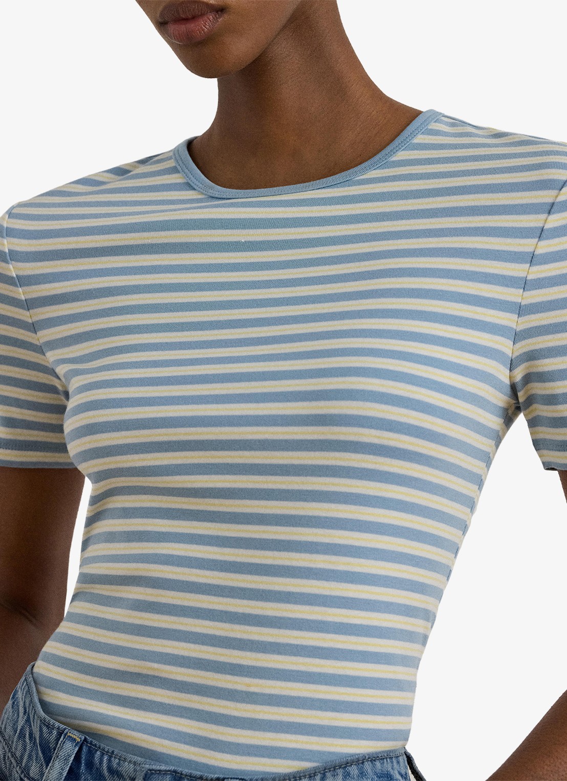 Ralph Lauren T-shirt met streepprint - detail 5 blue note multi / blauw