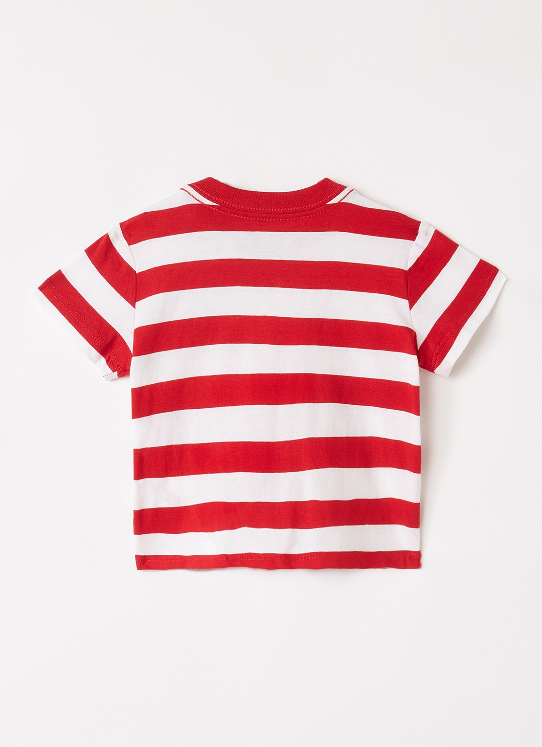 Ralph Lauren T-shirt met streepprint - voorkant 2 rood
