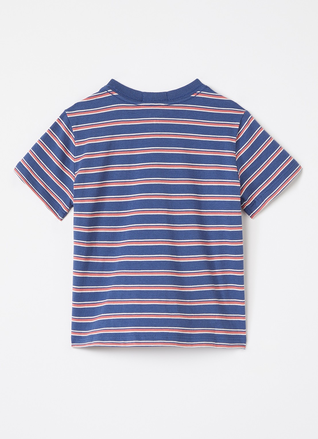 Ralph Lauren T-shirt met streepprint - voorkant 2 blauw