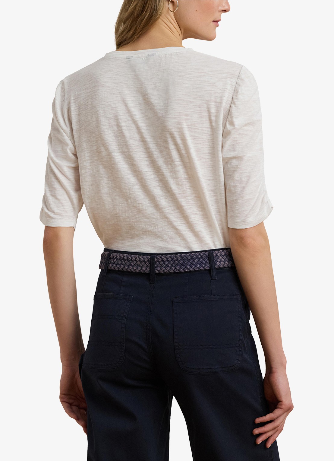 Ralph Lauren T-shirt met stretch - achterkant 5 wit