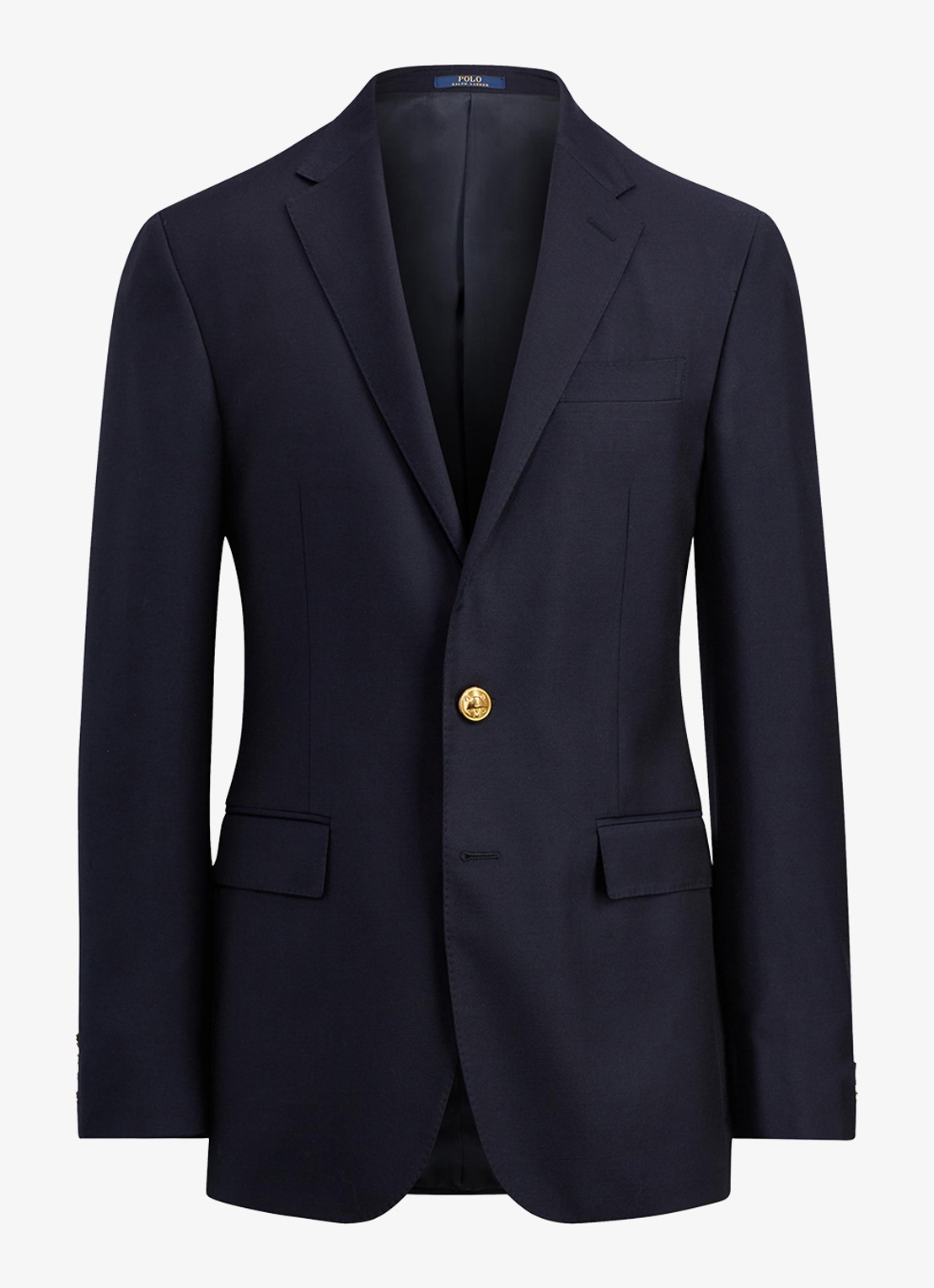 Ralph Lauren Tailored fit colbert van wol met klepzakken - voorkant classic navy / donkerblauw