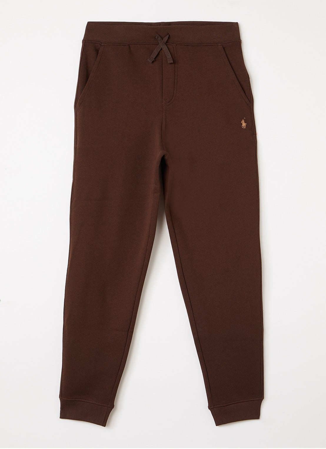 Ralph Lauren Tapered fit joggingbroek met logo - voorkant 2 bruin