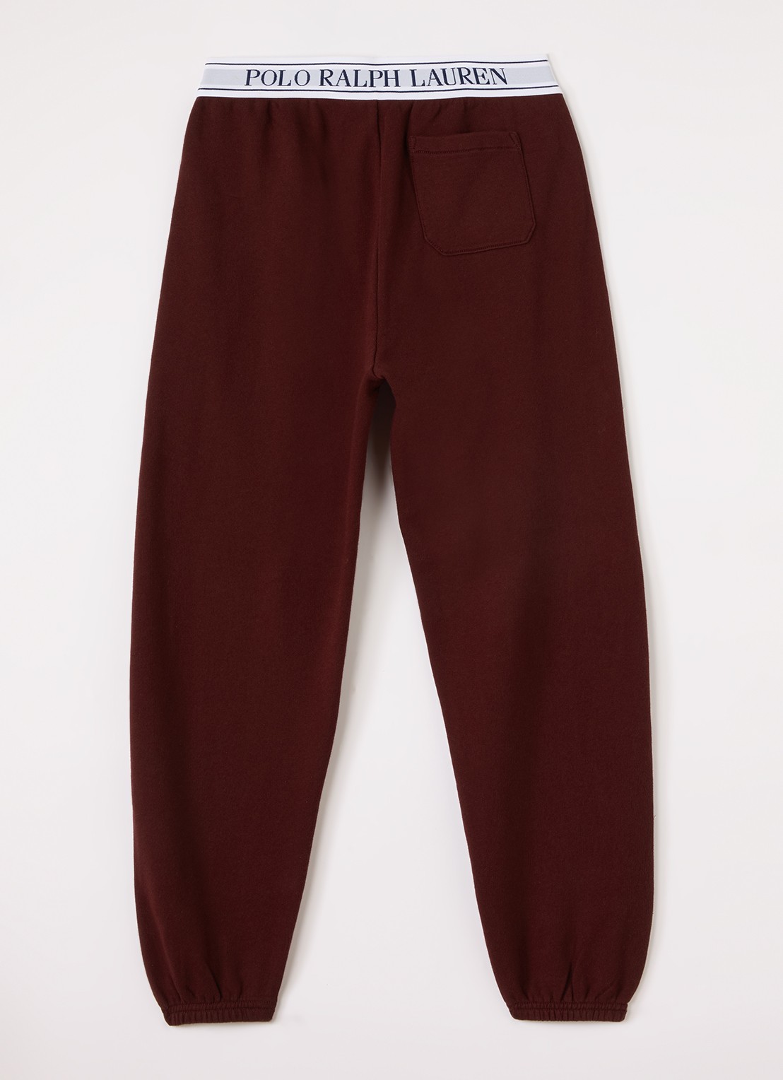 Ralph Lauren Tapered fit joggingbroek met logoband - voorkant 2 bordeauxrood