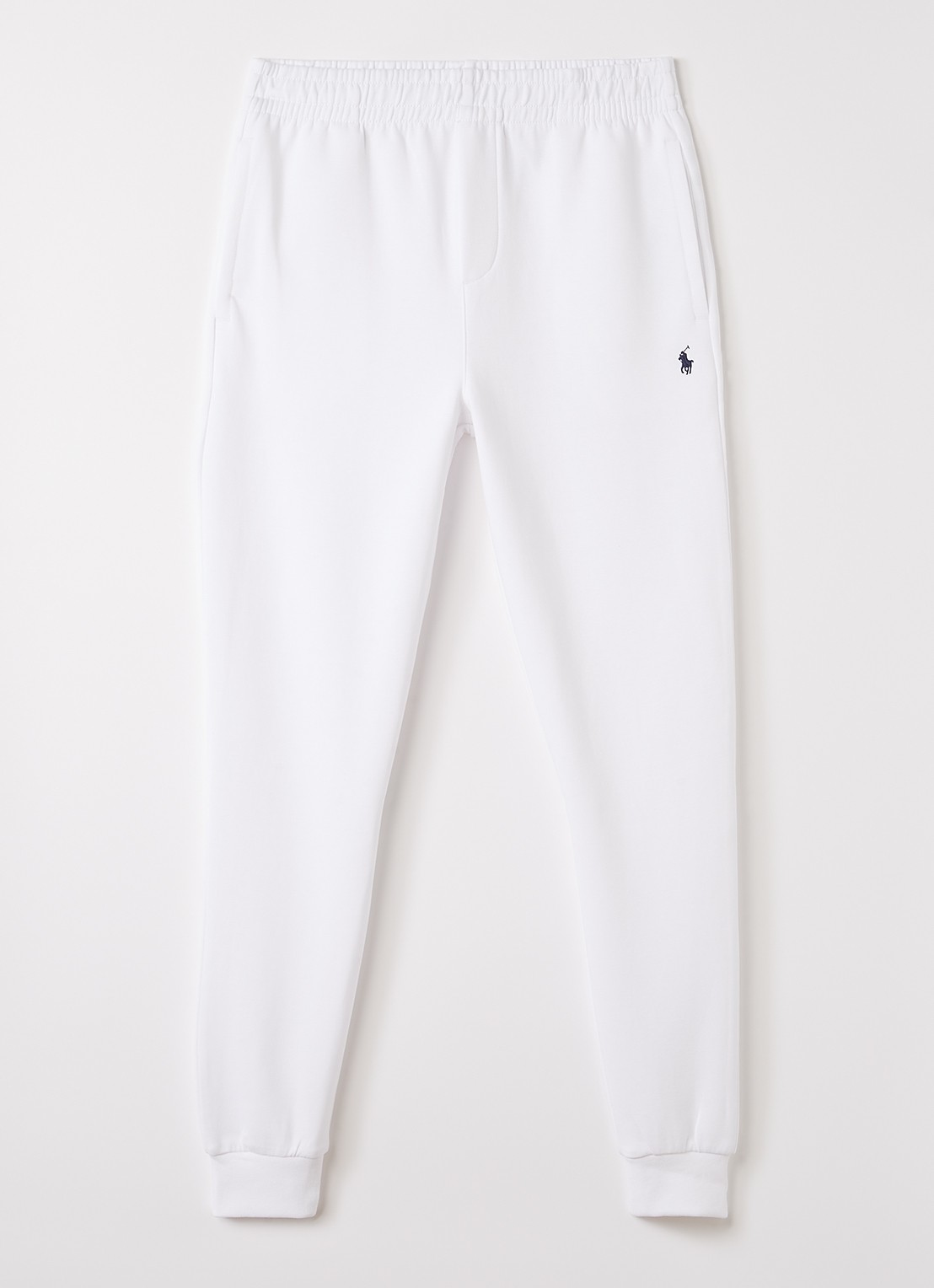Ralph Lauren Tapered fit joggingbroek met logoborduring - voorkant 5 wit