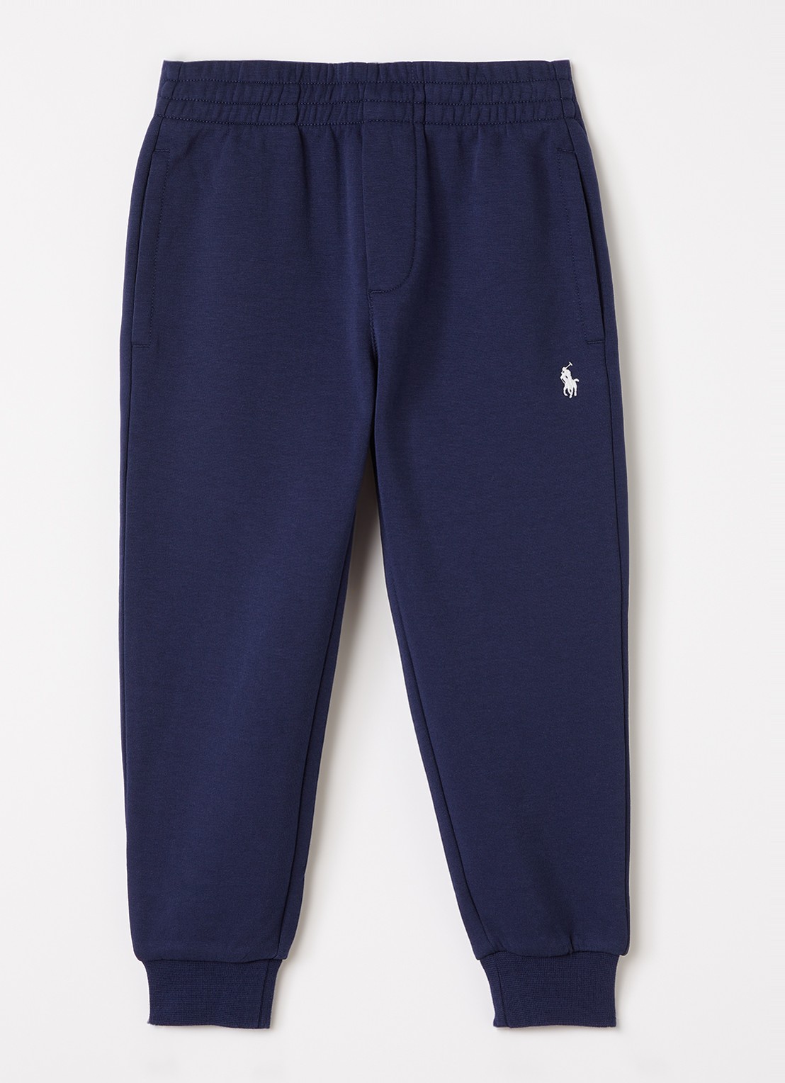 Ralph Lauren Tapered fit joggingbroek met logoborduring - voorkant 2 donkerblauw