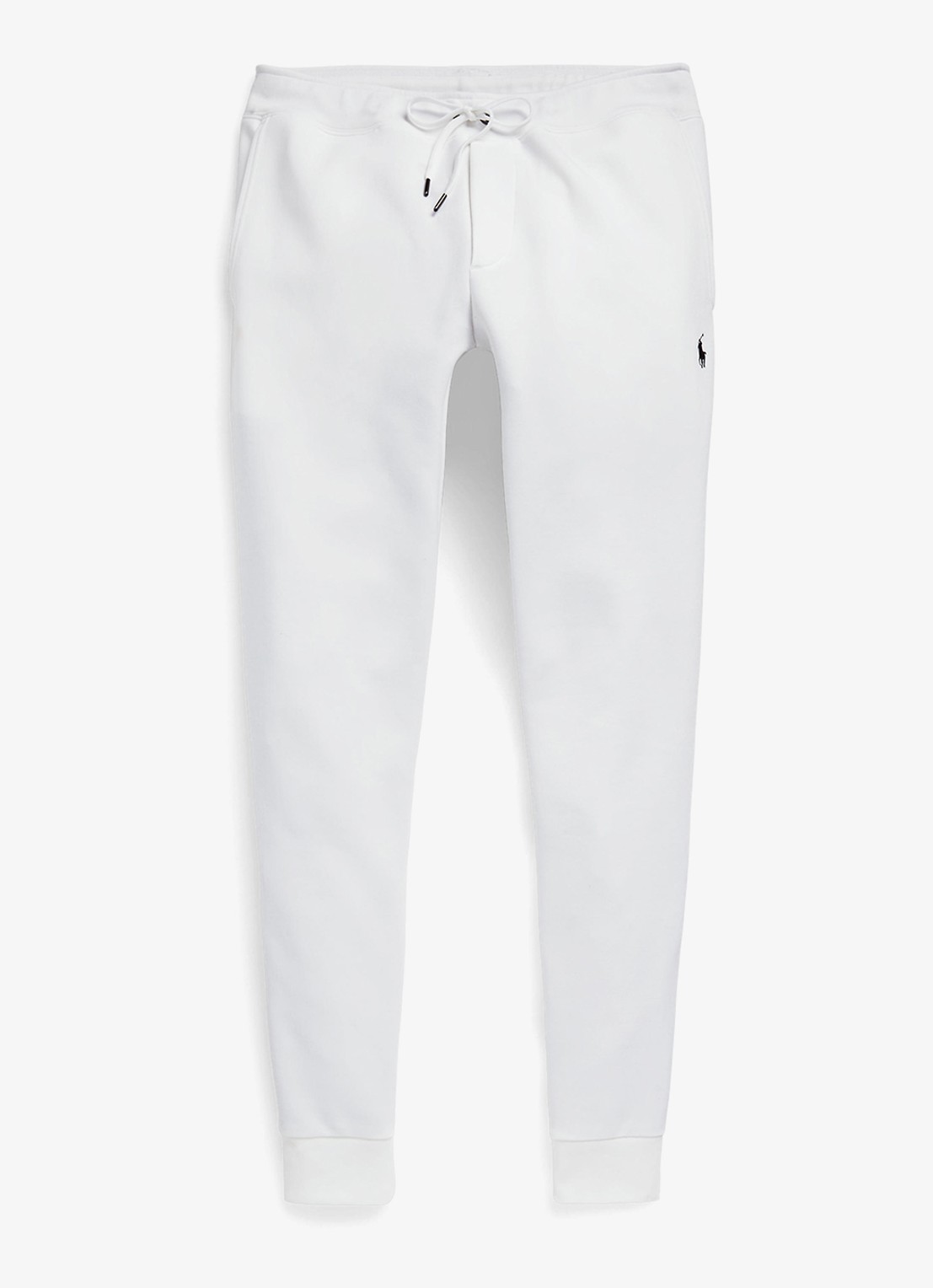 Ralph Lauren Tapered fit joggingbroek met logoborduring - voorkant white / wit