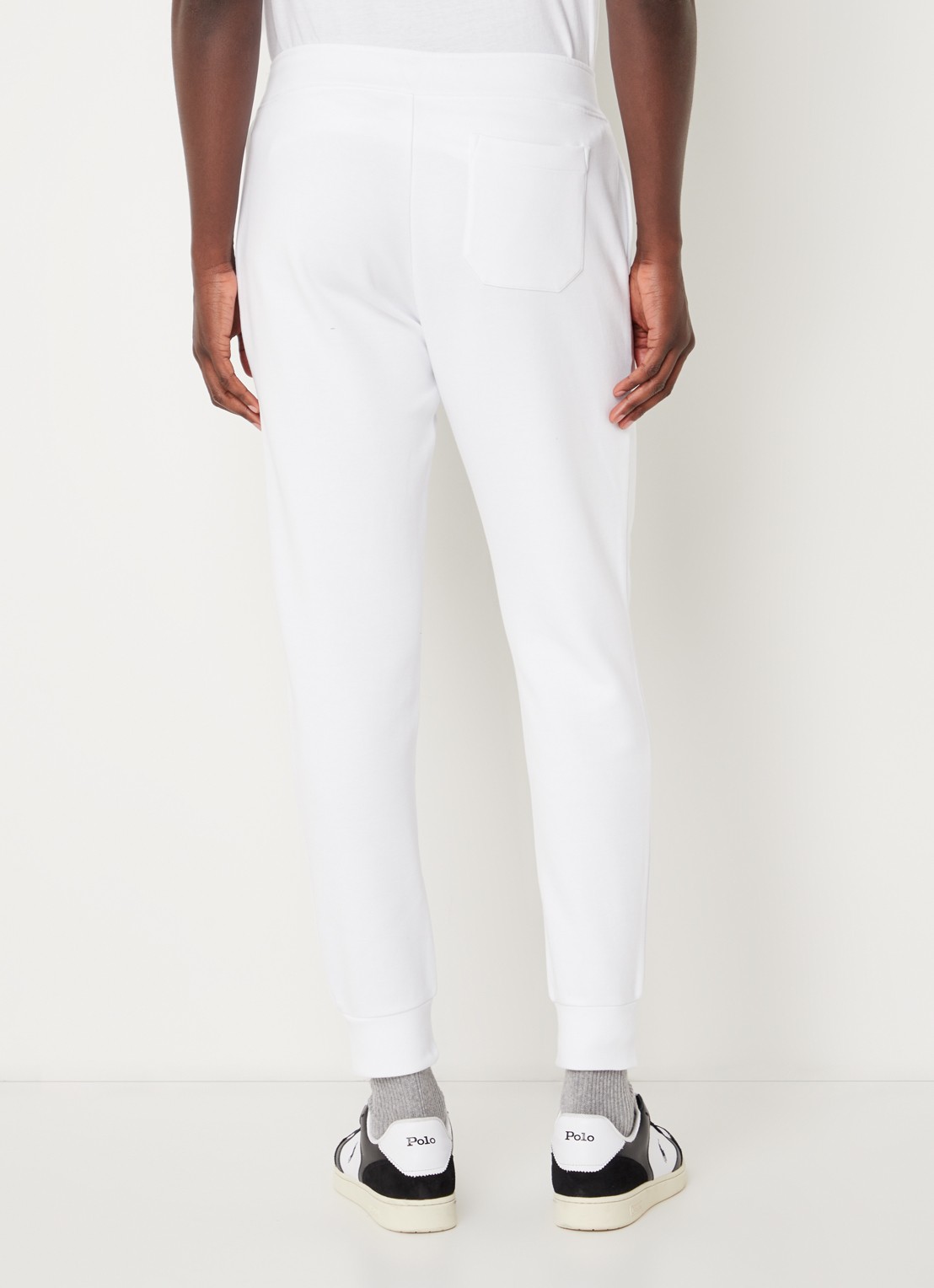 Ralph Lauren Tapered fit joggingbroek met logoborduring - achterkant 5 white / wit