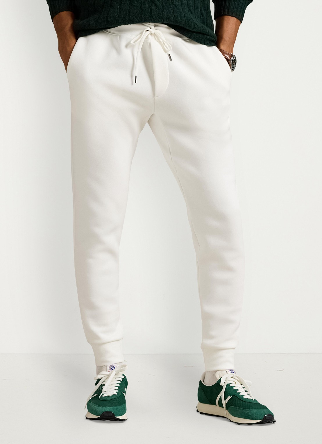 Ralph Lauren Tapered fit joggingbroek met logoborduring - detail 10 white / wit