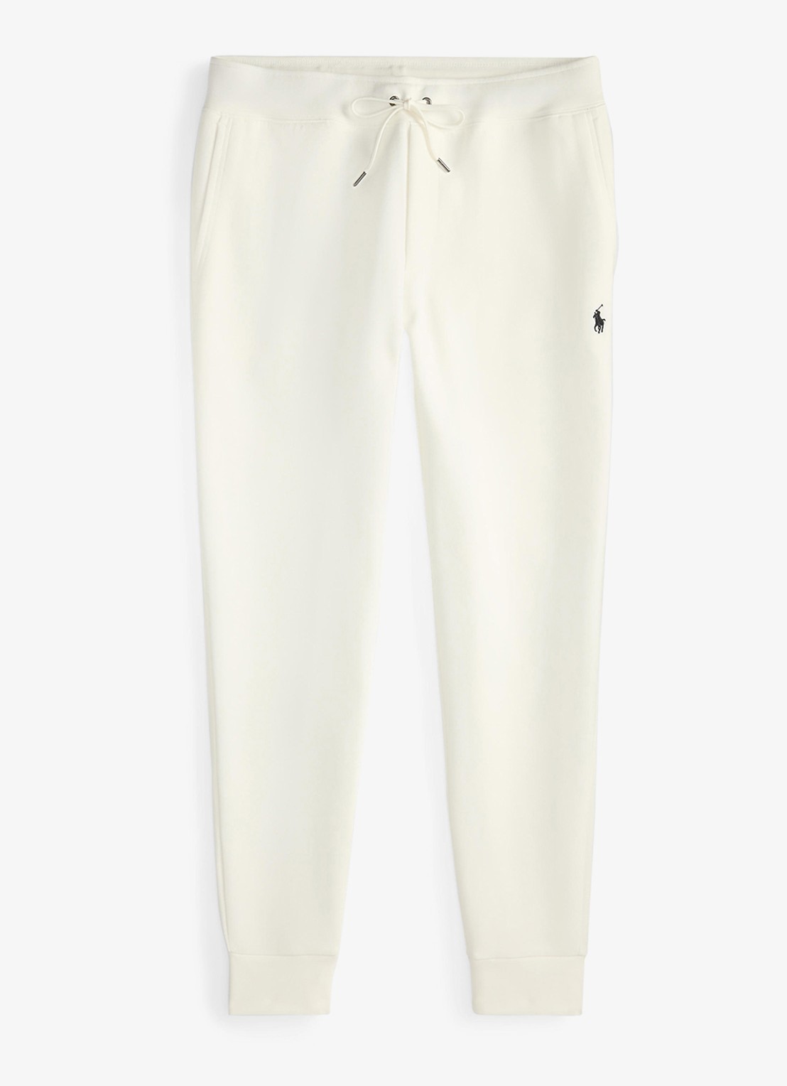 Ralph Lauren Tapered fit joggingbroek met logoborduring - voorkant white / wit