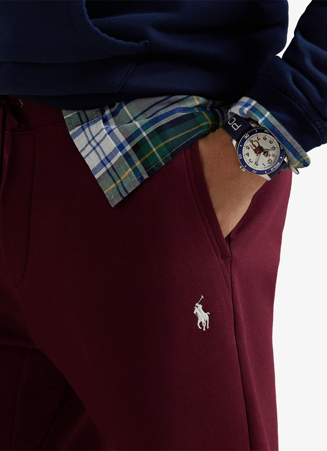 Ralph Lauren Tapered fit joggingbroek met logoborduring - detail 2 classic wine / wijnrood