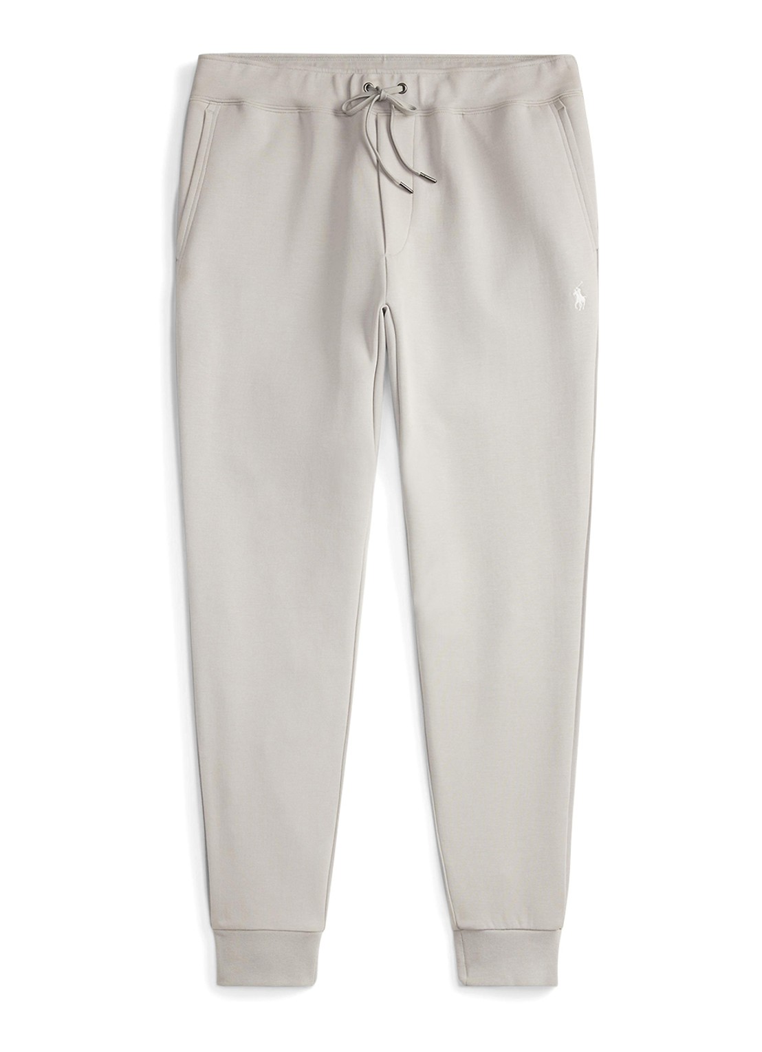 Ralph Lauren Tapered fit joggingbroek met logoborduring - voorkant 4 soft grey