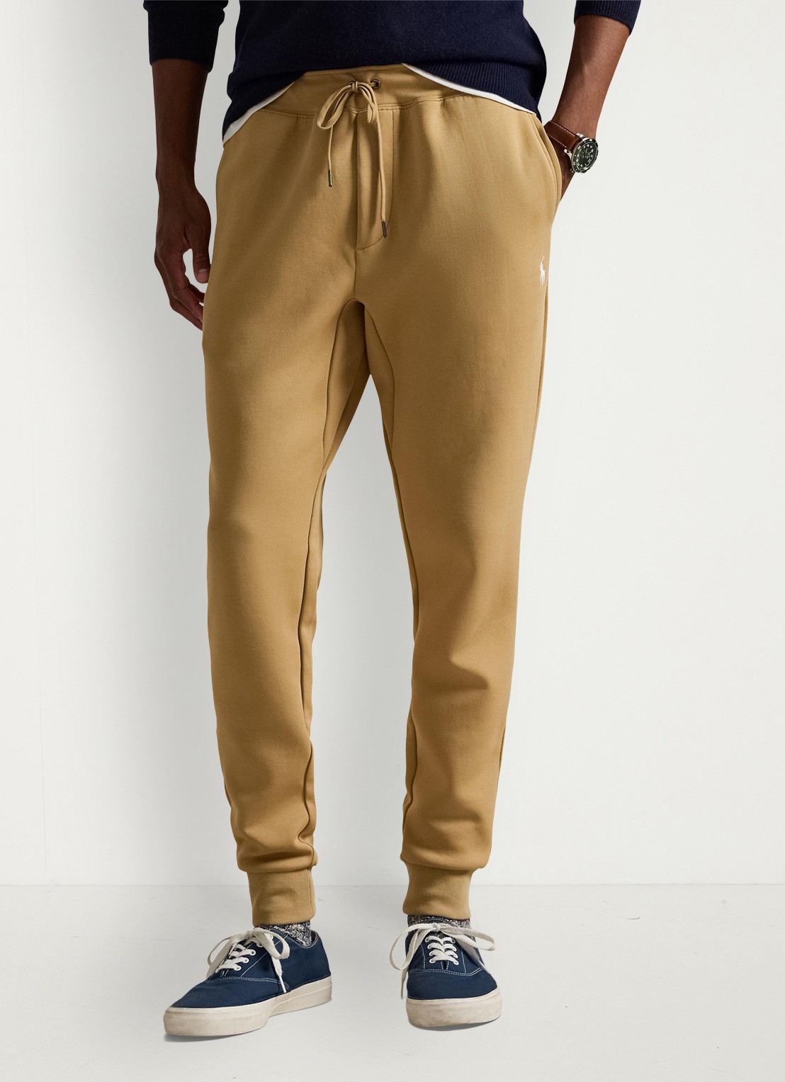 Ralph Lauren Tapered fit joggingbroek met logoborduring - detail 2 classic camel