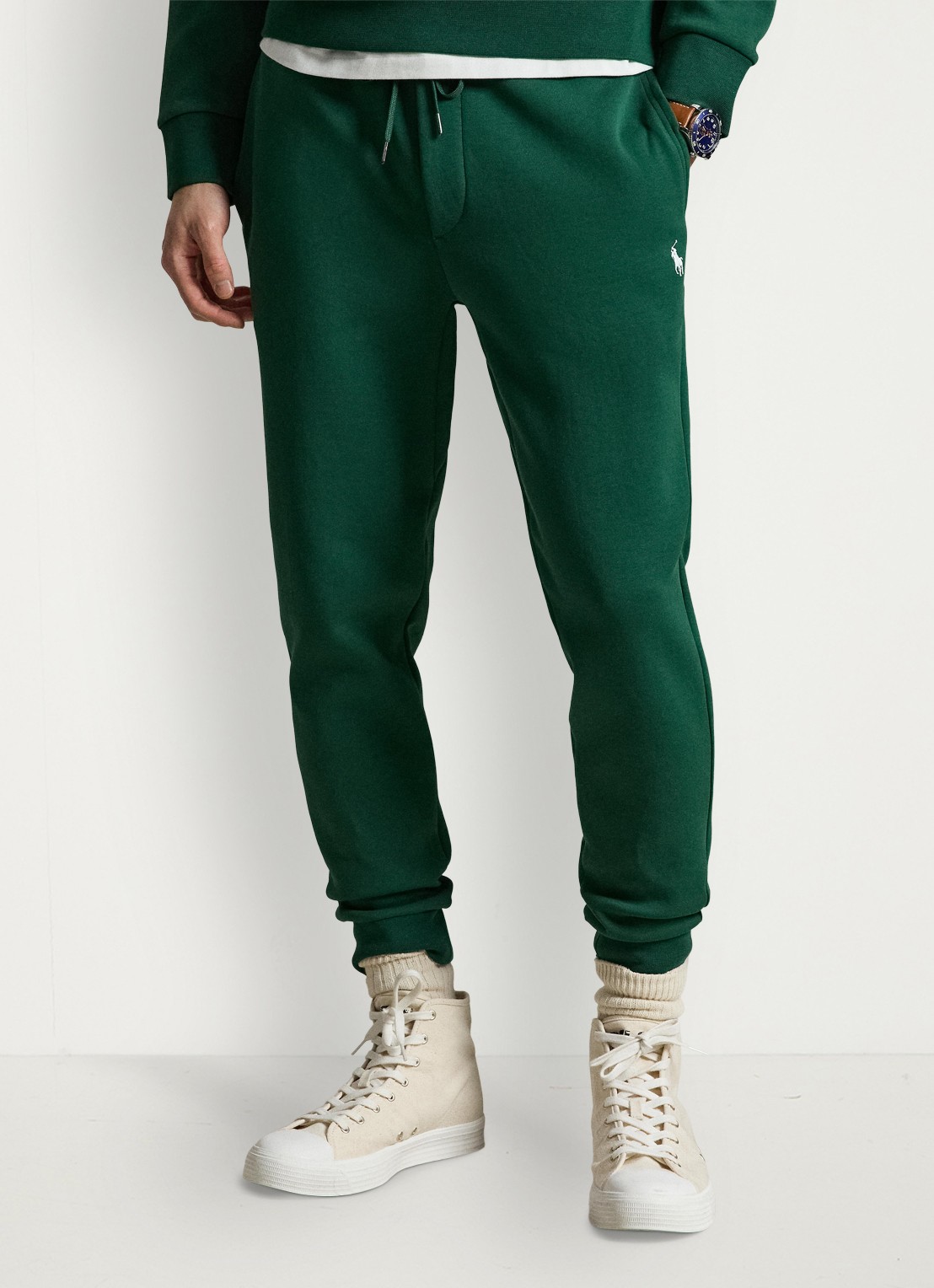 Ralph Lauren Tapered fit joggingbroek met logoborduring - detail 2 new forest