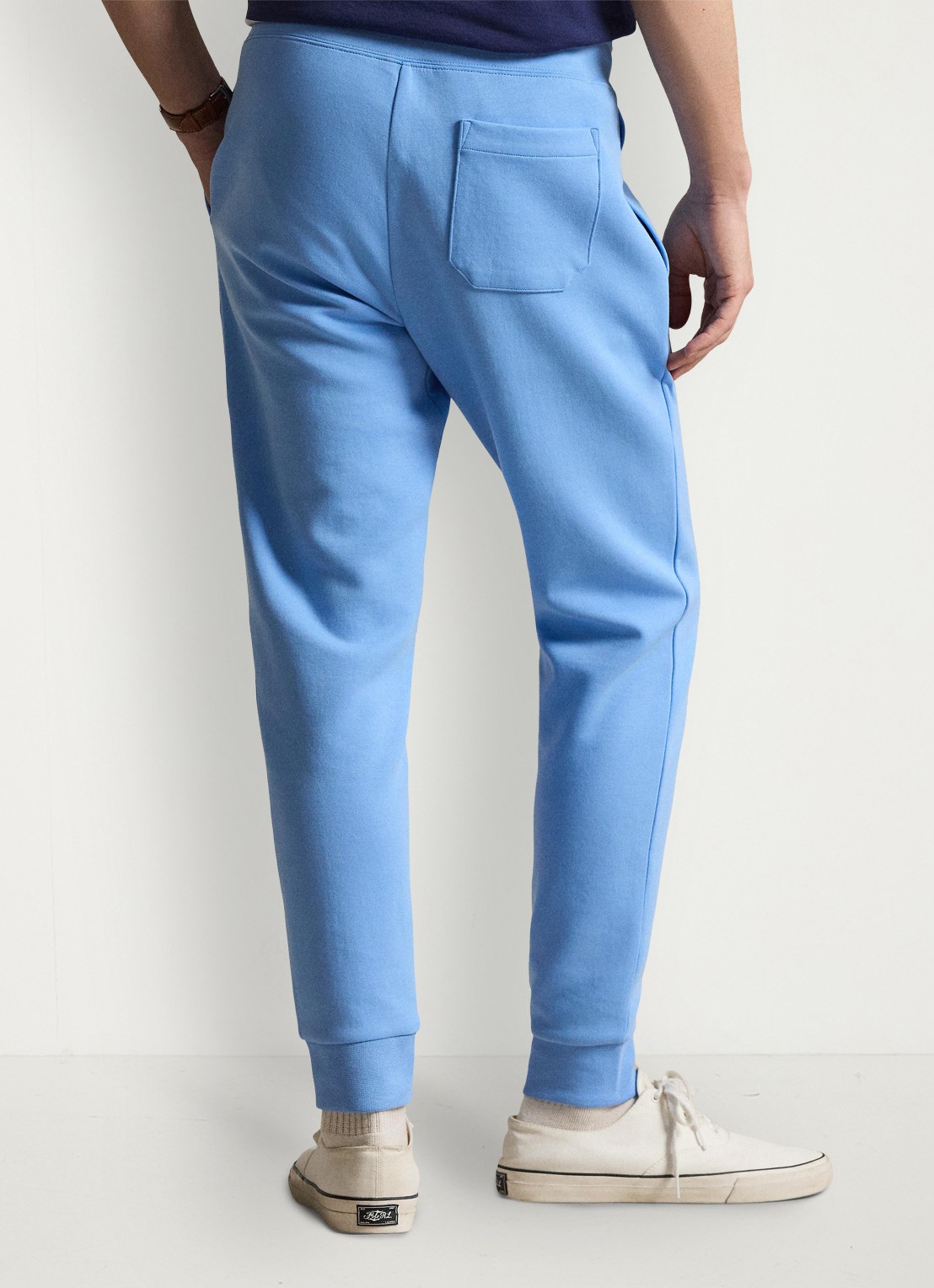 Ralph Lauren Tapered fit joggingbroek met logoborduring - achterkant 2 chatham blue