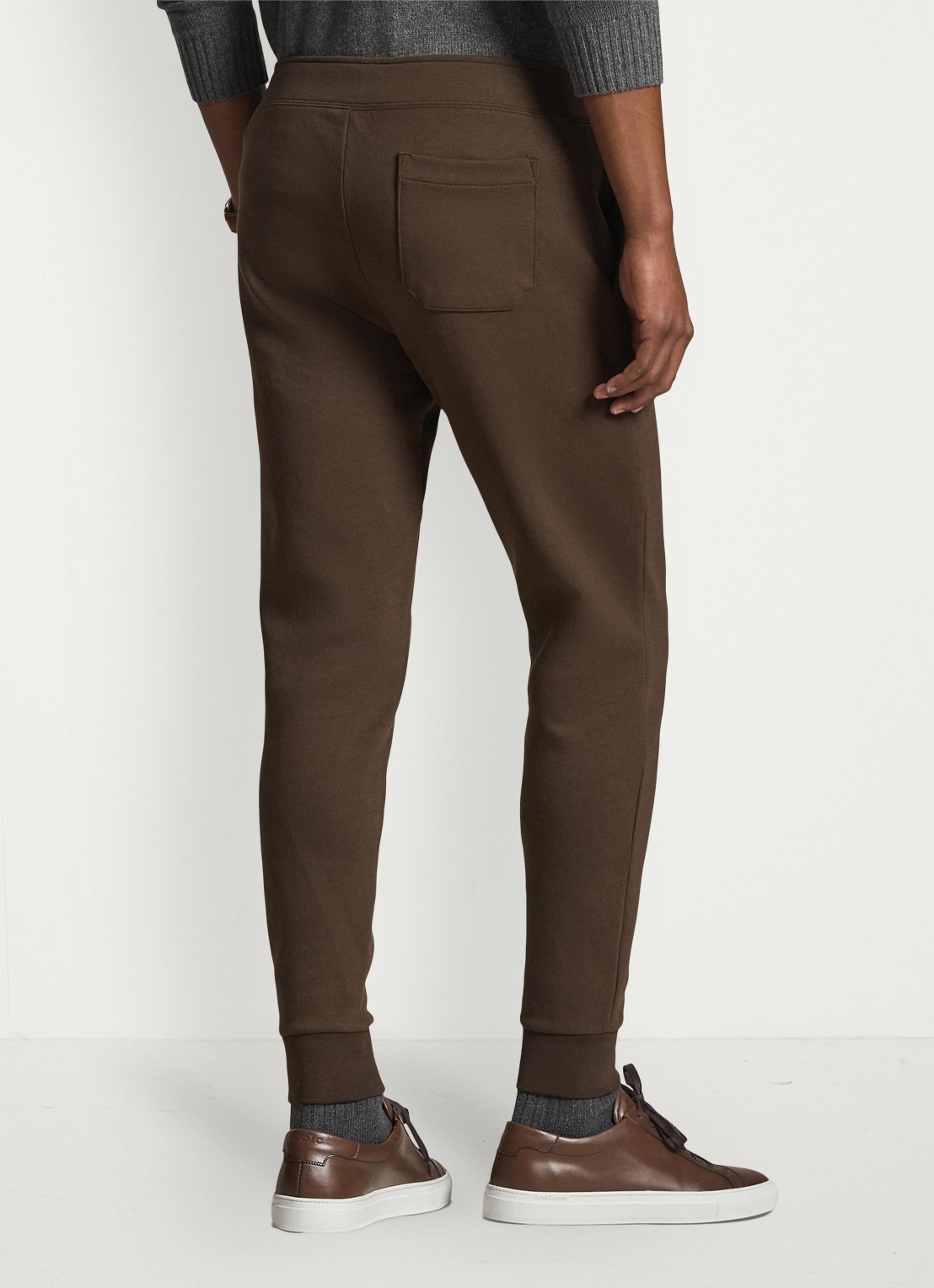 Ralph Lauren Tapered fit joggingbroek met logoborduring - achterkant 3 nutmeg brown