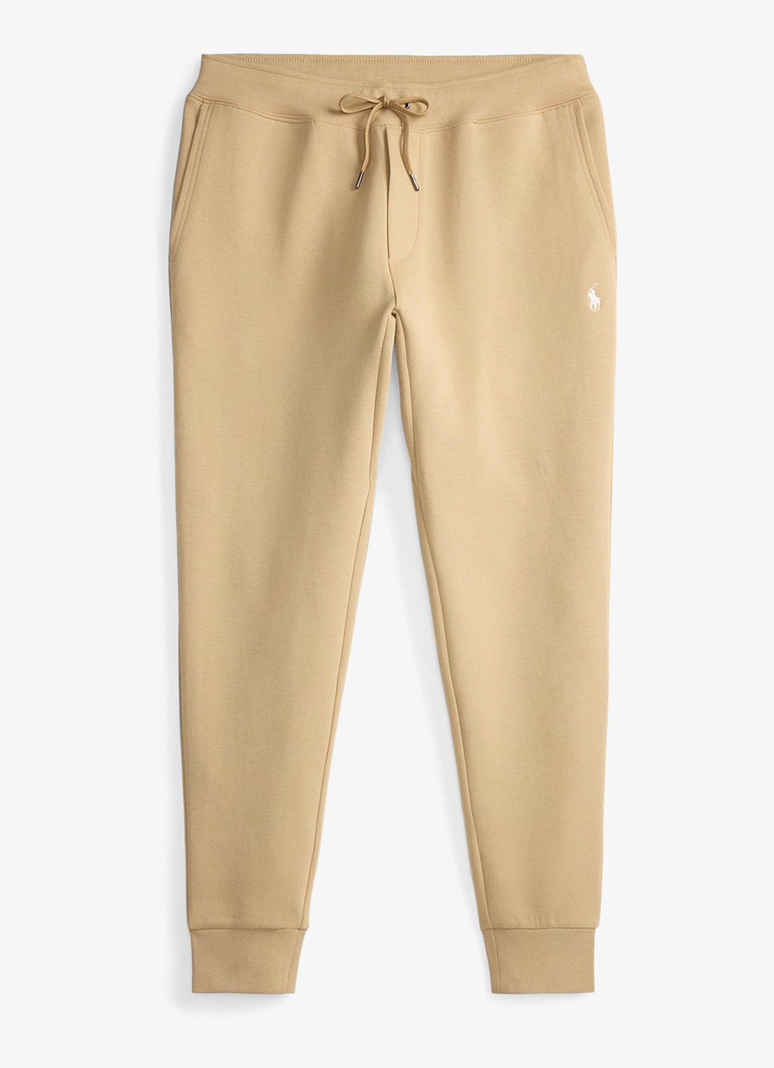 Ralph Lauren Tapered fit joggingbroek met logoborduring - voorkant vintage khaki / khaki