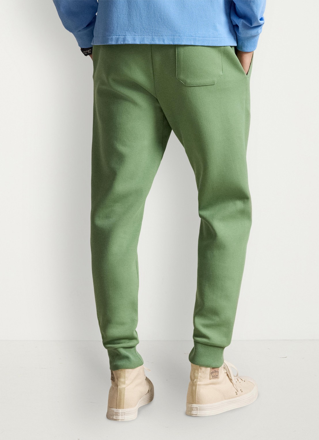 Ralph Lauren Tapered fit joggingbroek met logoborduring - achterkant 5 outback green / groen