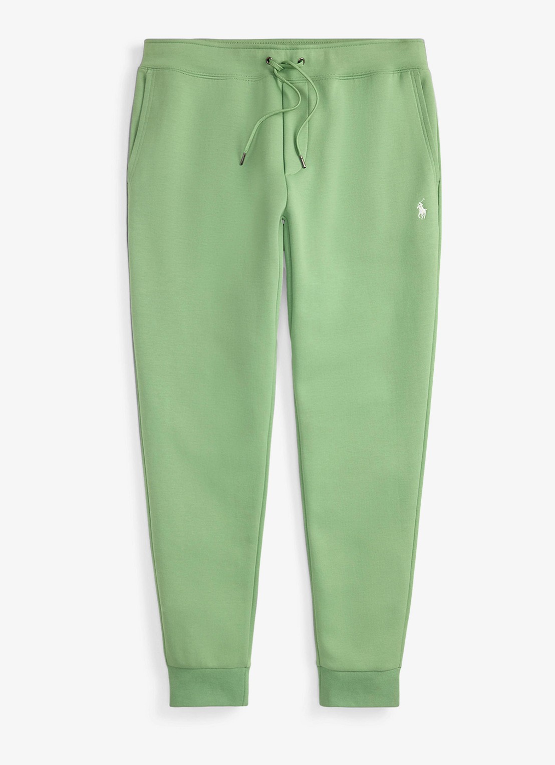 Ralph Lauren Tapered fit joggingbroek met logoborduring - voorkant outback green / groen