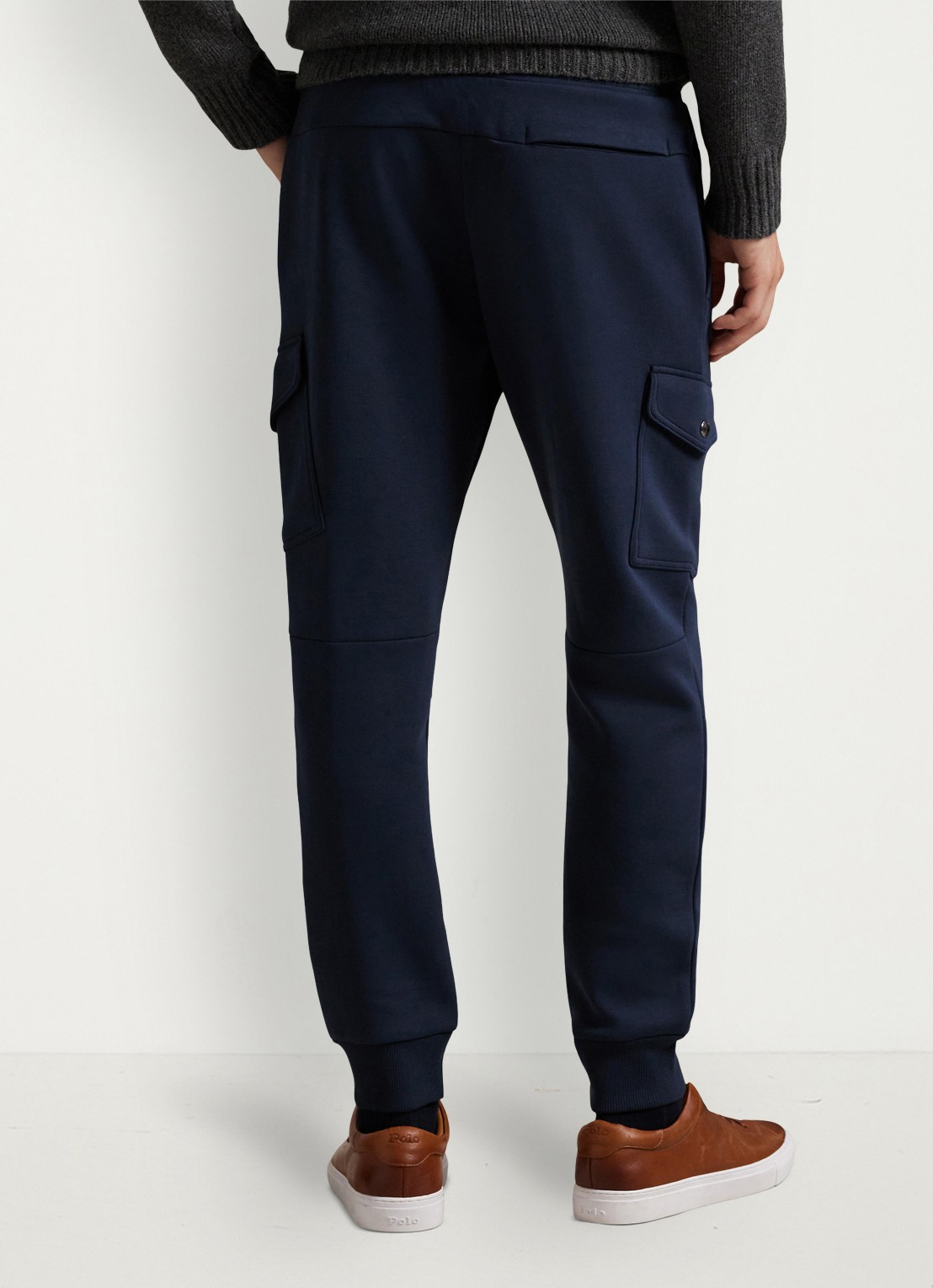 Ralph Lauren Tapered fit joggingbroek met steekzakken - achterkant 4 aviator navy / donkerblauw