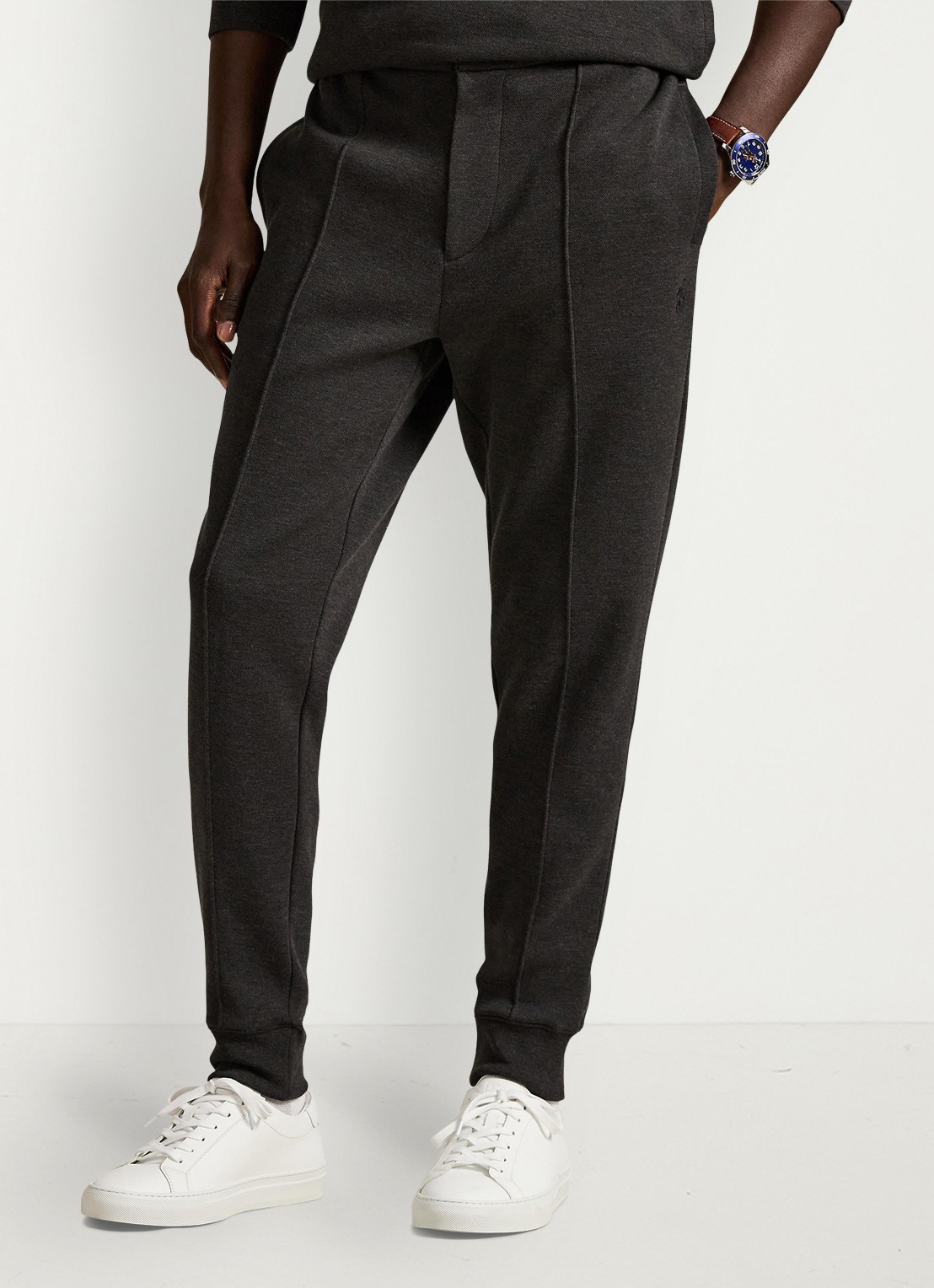 Ralph Lauren Tapered fit joggingbroek met steekzakken - detail 2 dark charcoal / donkergrijs
