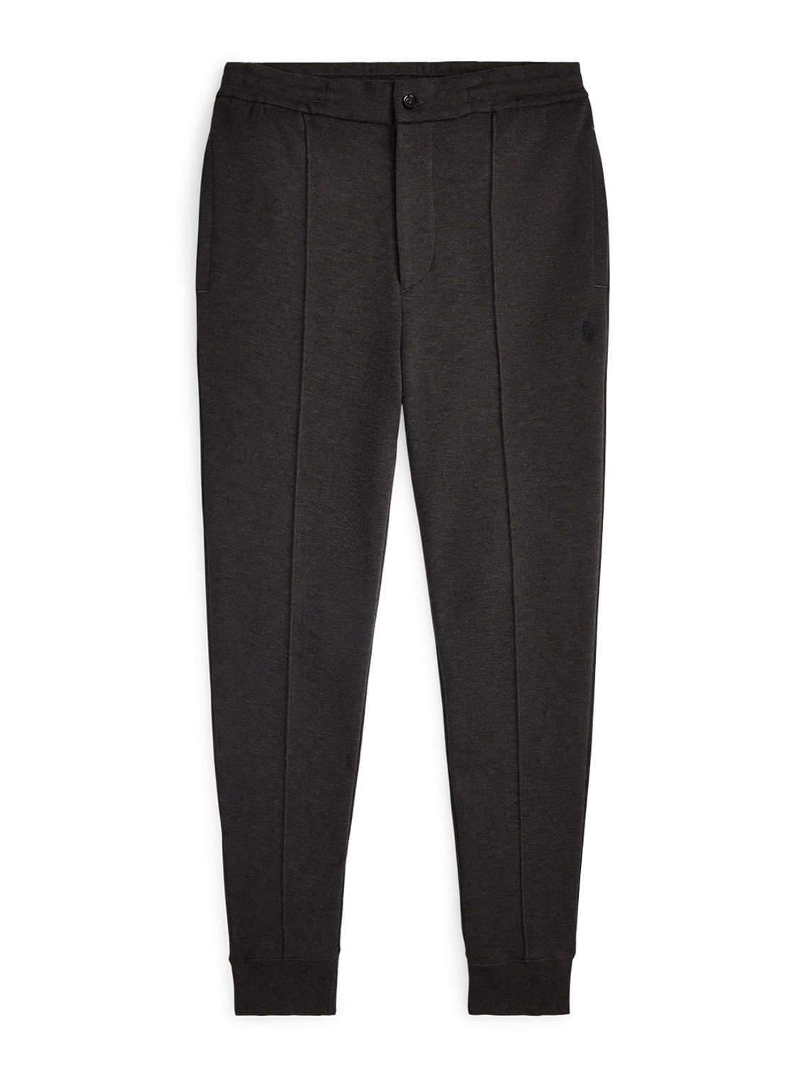 Ralph Lauren Tapered fit joggingbroek met steekzakken - voorkant 4 dark charcoal / donkergrijs
