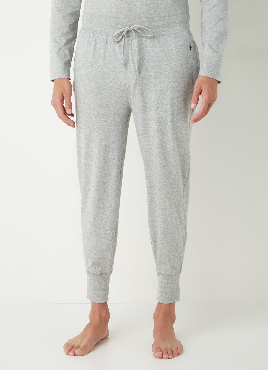 Ralph Lauren Tapered fit loungebroek met steekzakken en logo - detail 3 grijs