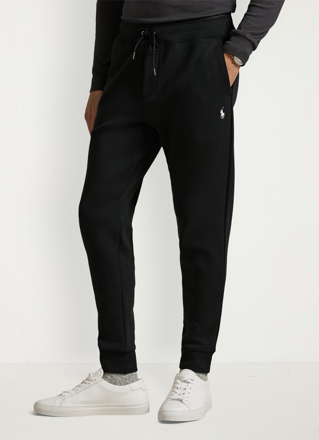 Ralph Lauren Tapered joggingbroek met logo - detail 3 polo black / zwart