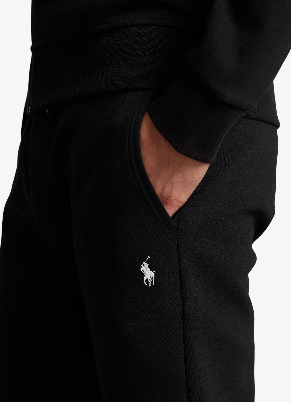 Ralph Lauren Tapered joggingbroek met logo - detail 4 polo black / zwart