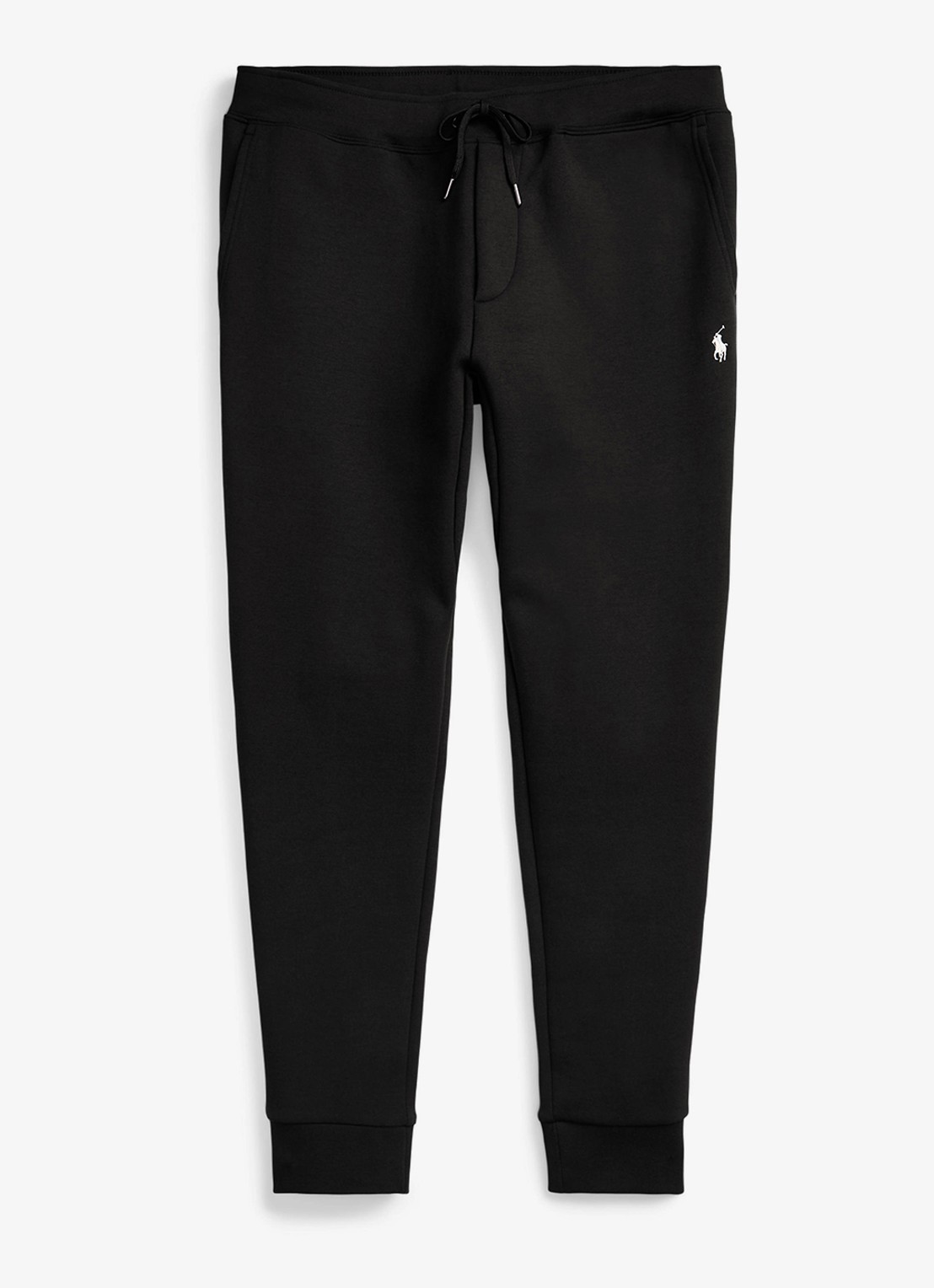 Ralph Lauren Tapered joggingbroek met logo - voorkant 7 polo black / zwart