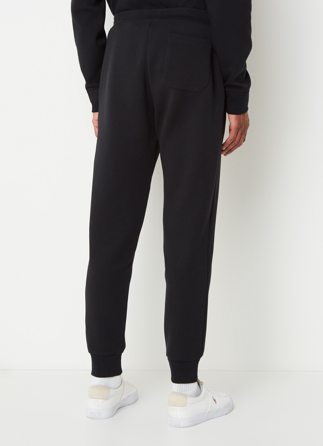 Ralph Lauren Tapered joggingbroek met logo - achterkant 2 polo black / zwart
