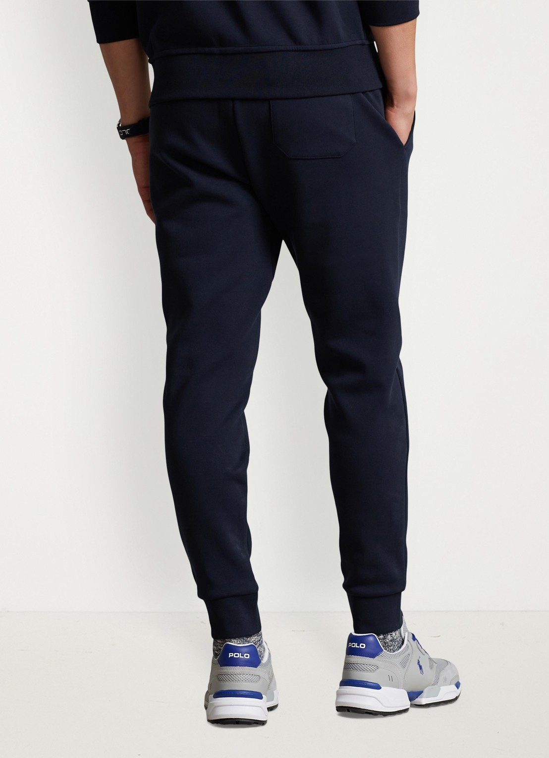 Ralph Lauren Tapered joggingbroek met logo - achterkant 5 aviator navy / donkerblauw