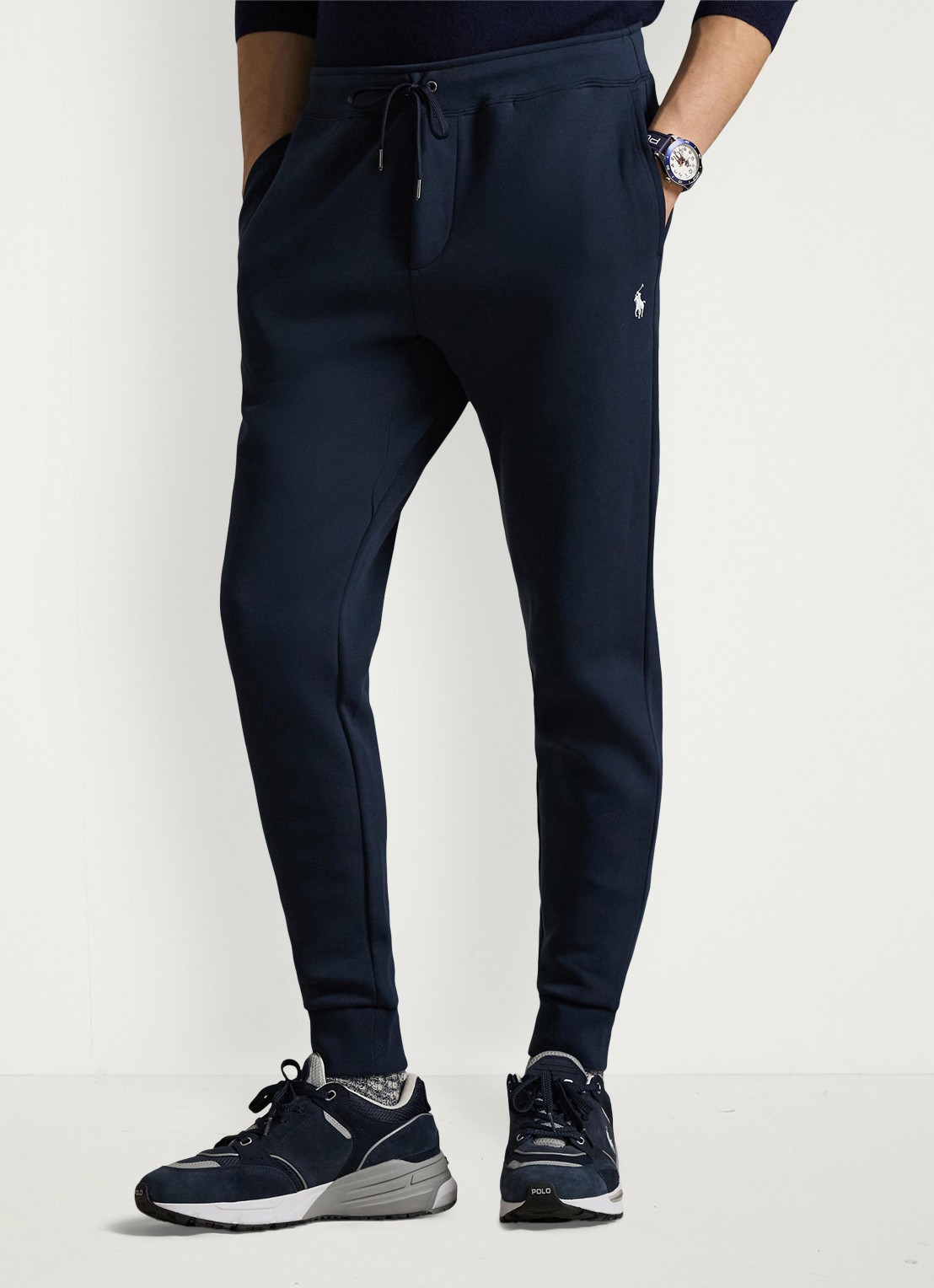 Ralph Lauren Tapered joggingbroek met logo - detail 8 aviator navy / donkerblauw