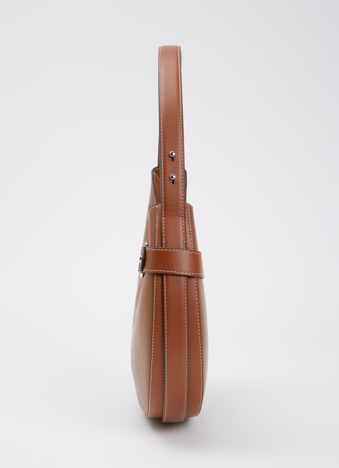 Ralph Lauren Tasha Large schoudertas van suède - detail 4 cognac