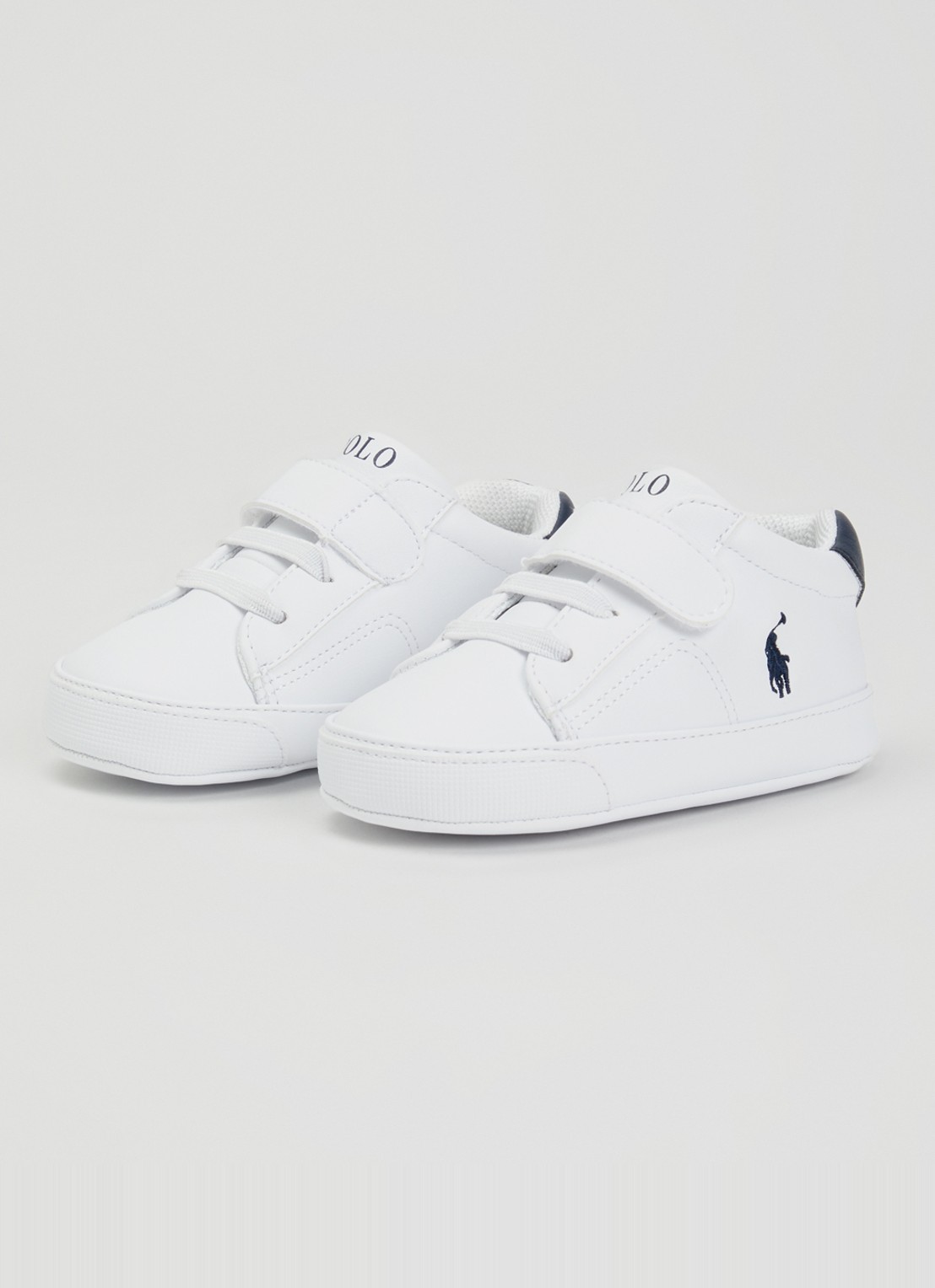 Ralph Lauren Theron babyslofje met logo - voorkant 4 wit