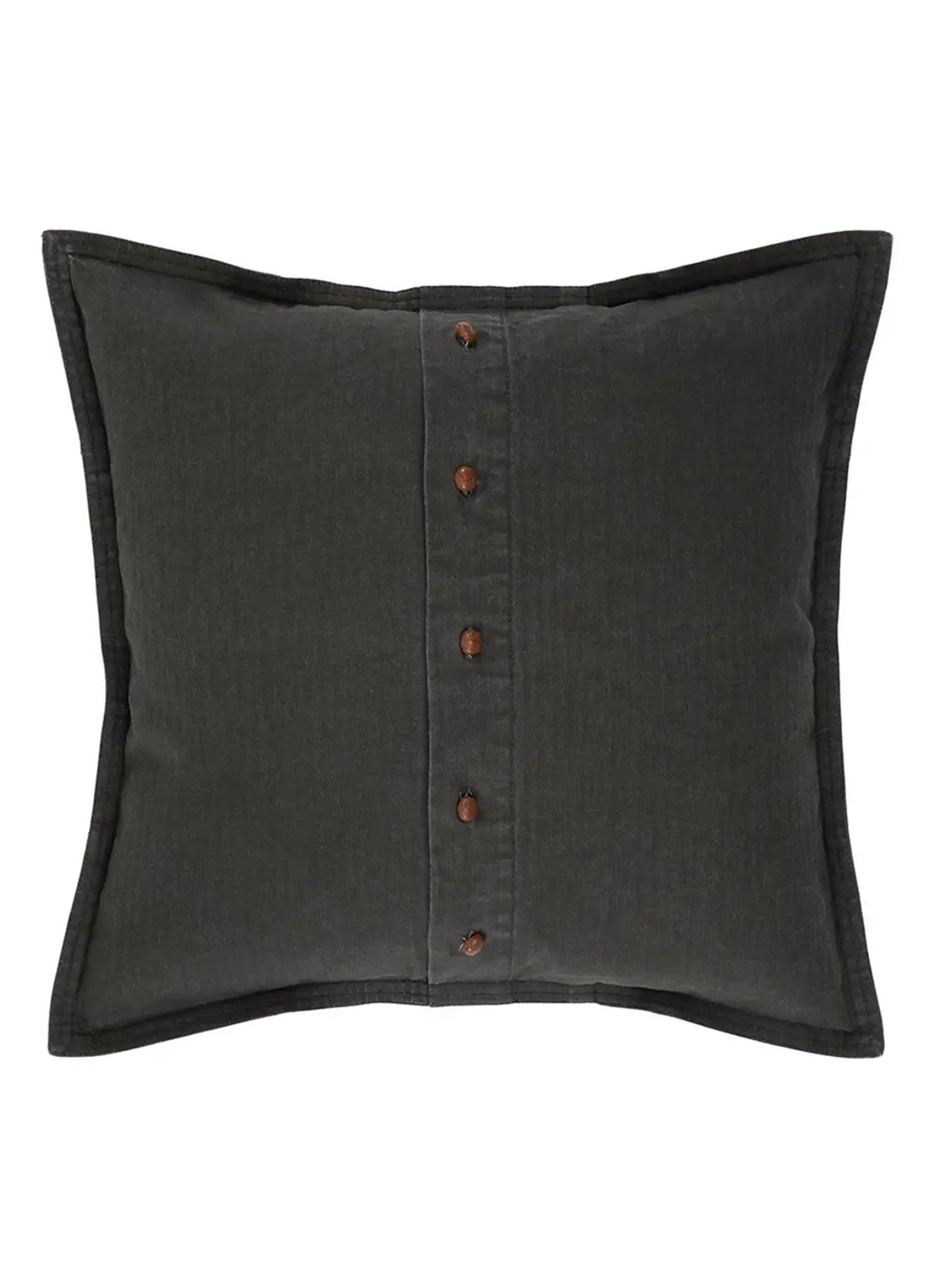 Ralph Lauren Thompson kussensloop 50 x 50 cm - voorkant 2 antraciet