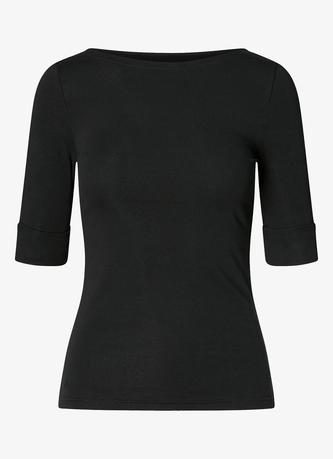 Ralph Lauren Top met boothals - voorkant polo black / zwart