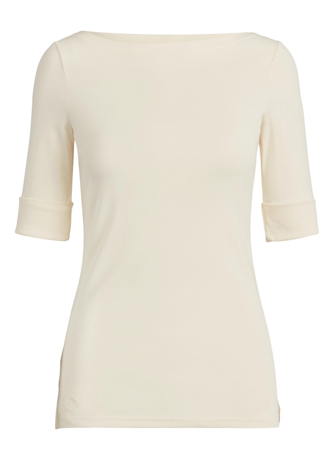 Ralph Lauren Top met boothals - voorkant creme