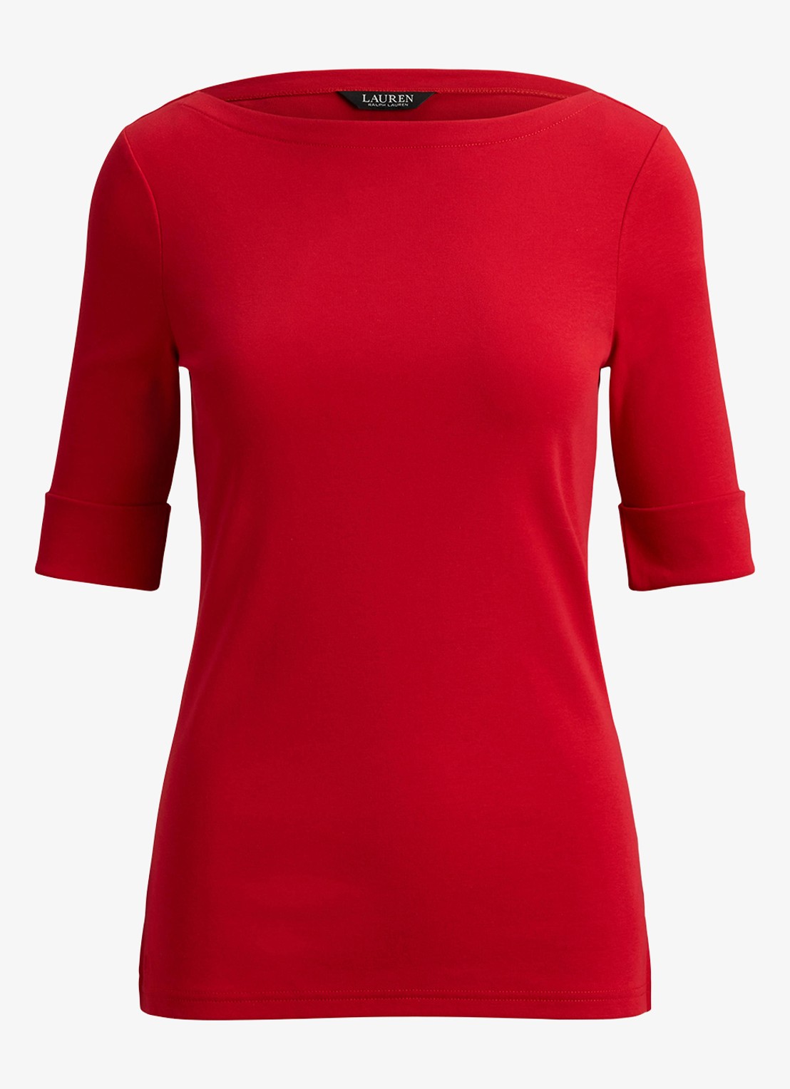 Ralph Lauren Top met boothals - voorkant 4 cruise red 2wr6 / rood