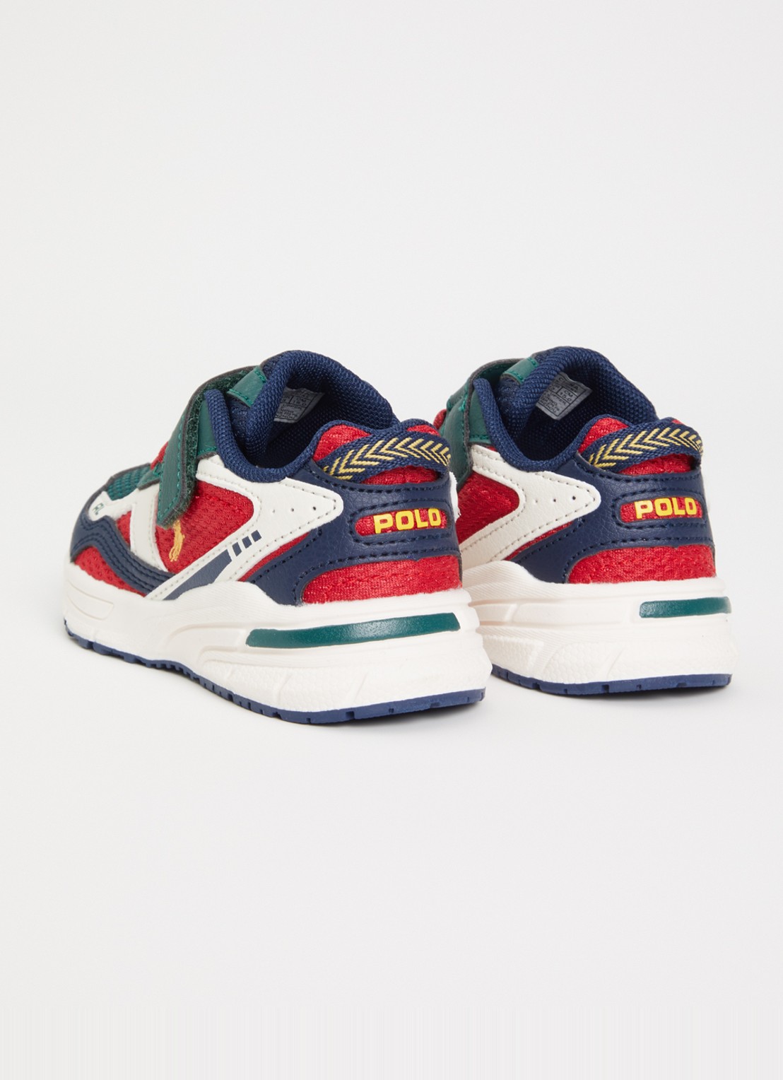 Ralph Lauren Trackster 275 sneaker met mesh details en logo - achterkant 2 rood