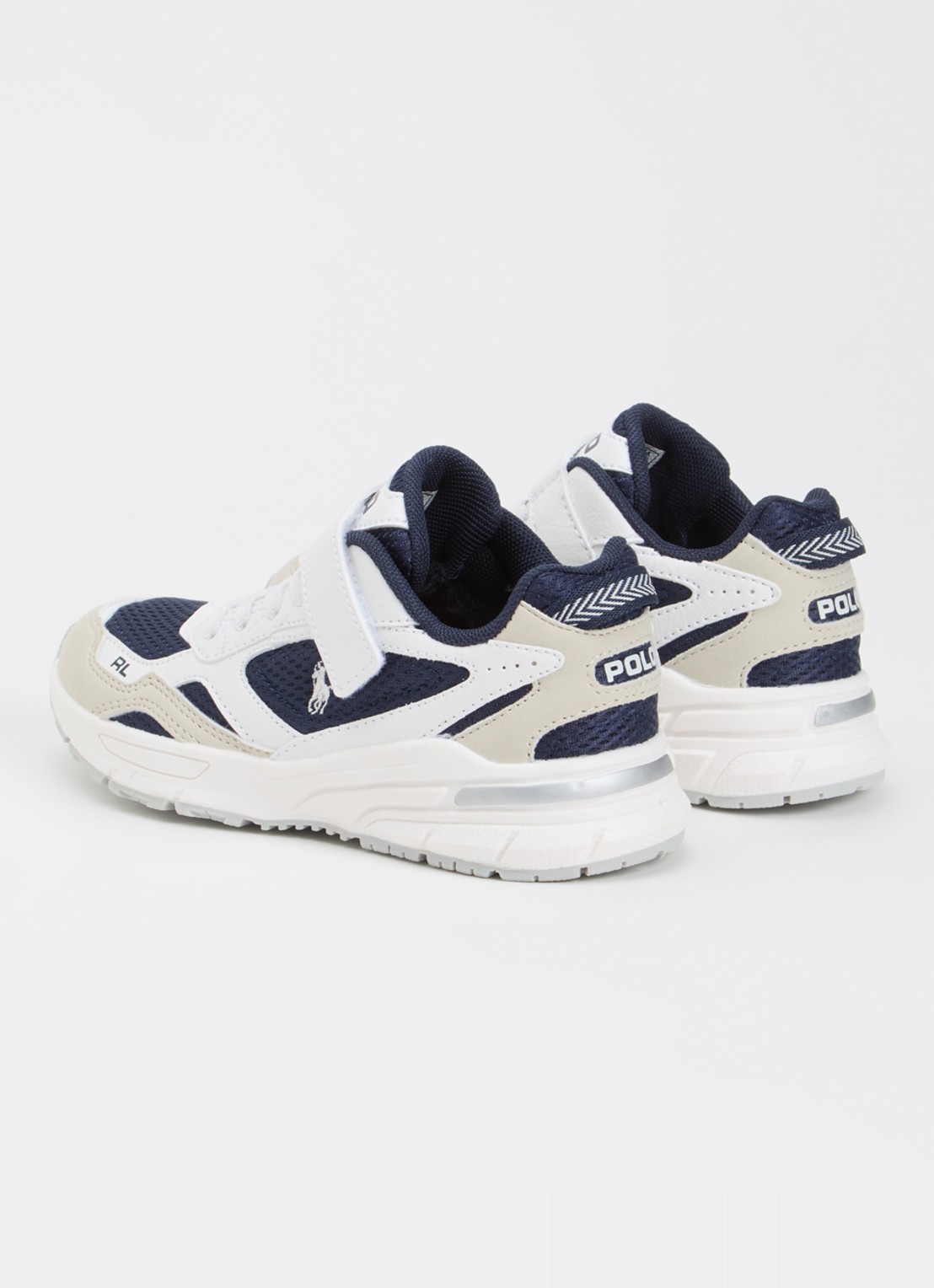 Ralph Lauren Trackster sneaker met mesh details - achterkant wit