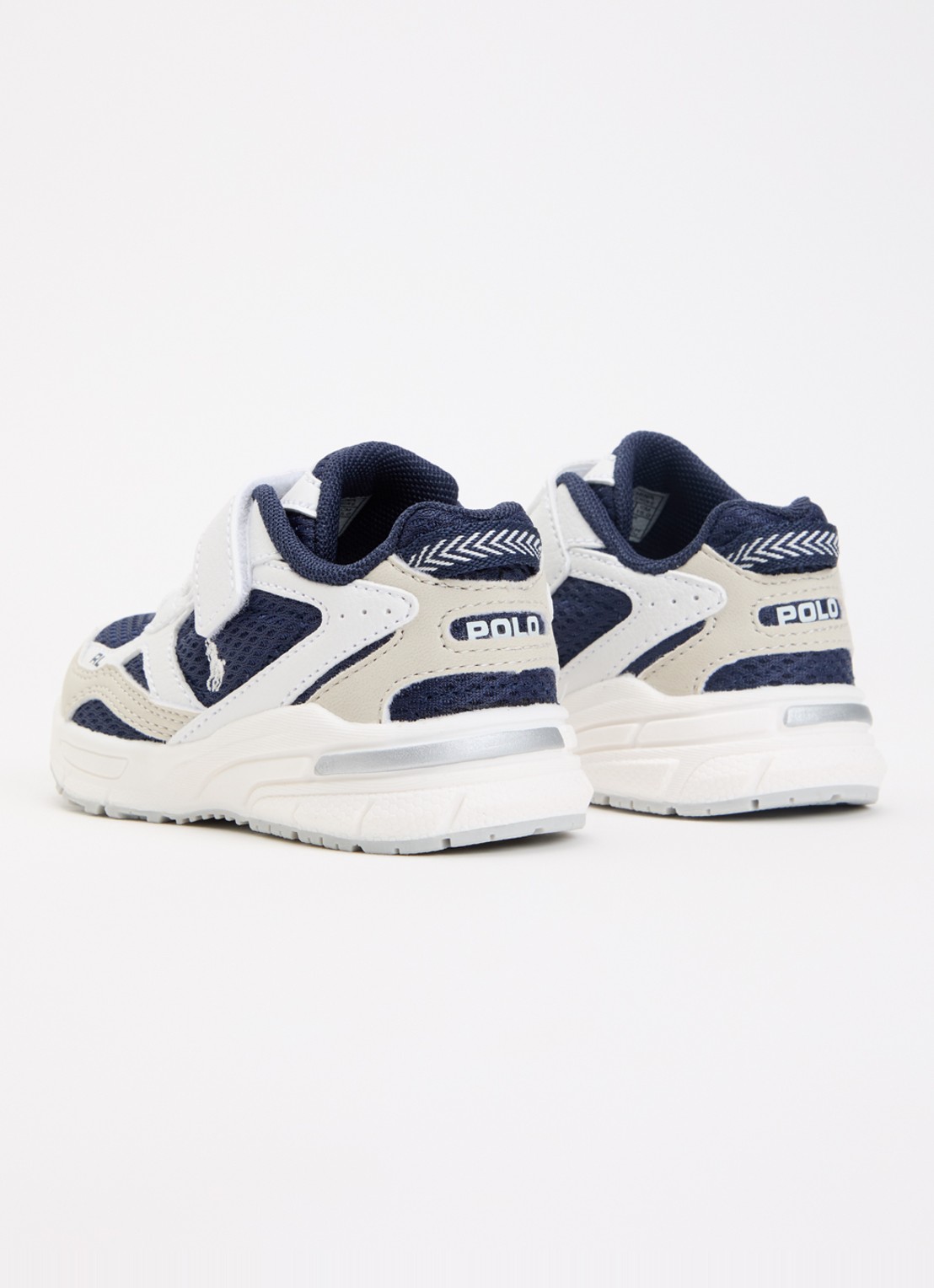 Ralph Lauren Trackster sneaker met mesh details - achterkant wit