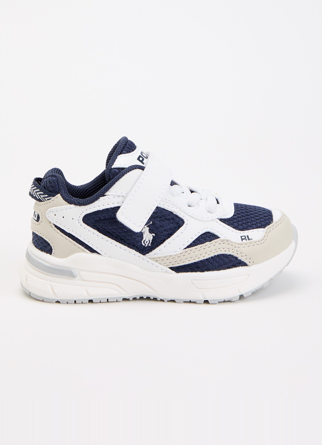 Ralph Lauren Trackster sneaker met mesh details - voorkant 2 wit