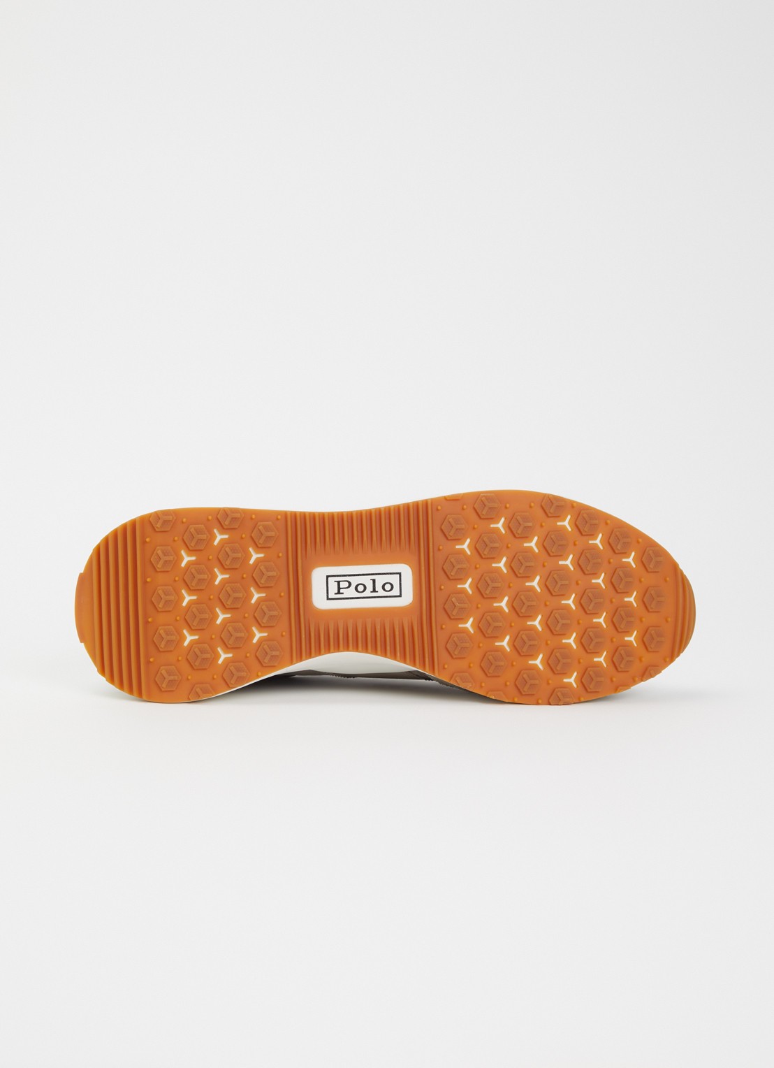 Ralph Lauren Train 89 sneaker met suède en leren details - detail 4 grijs
