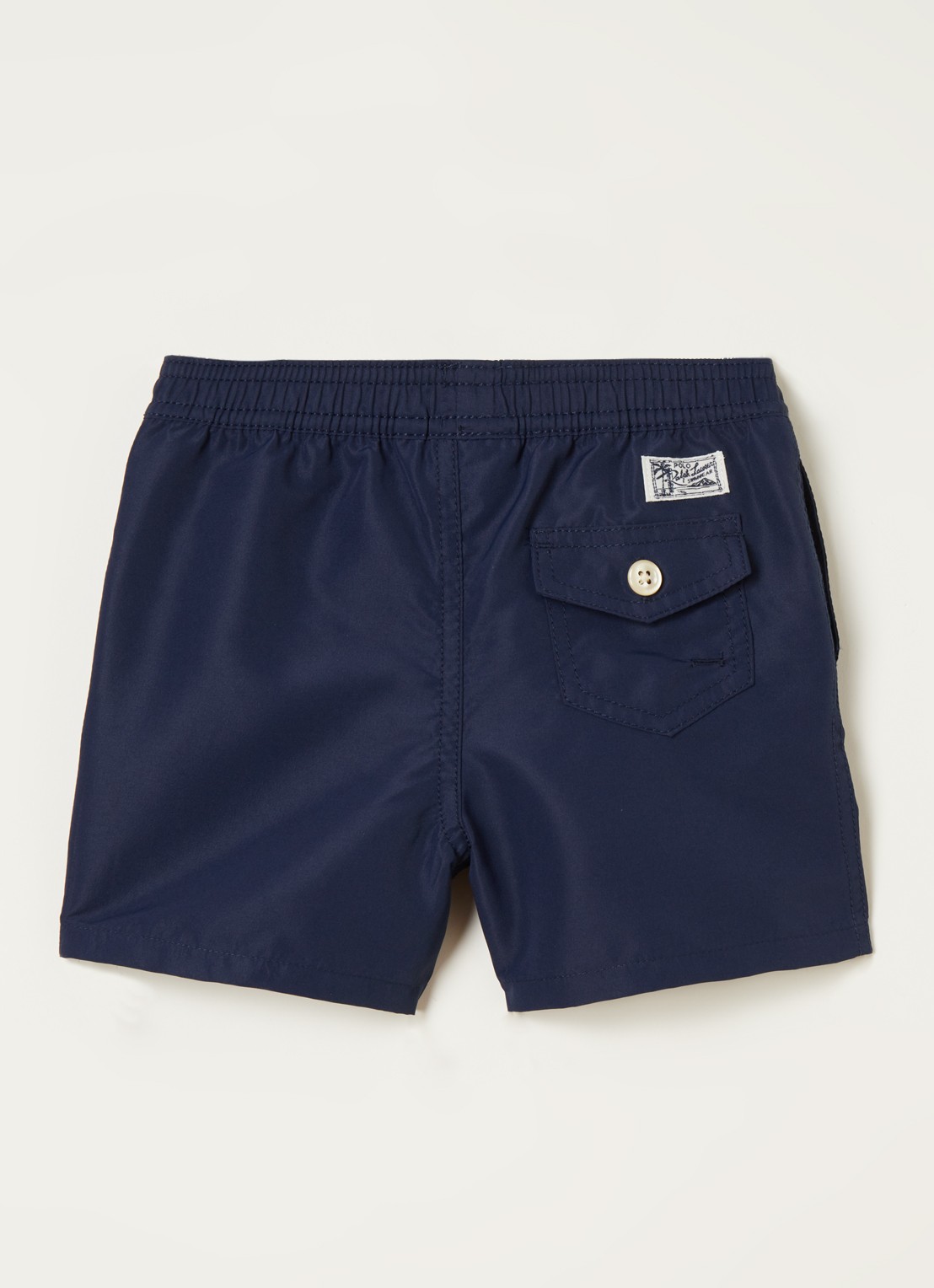 Ralph Lauren Traveler zwembroek met steekzakken en logo - voorkant 2 donkerblauw