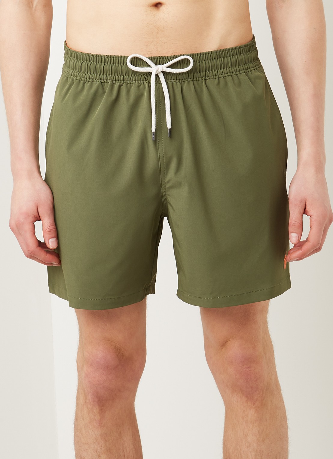 Ralph Lauren Traveler zwembroek met steekzakken - detail 4 olijfgroen