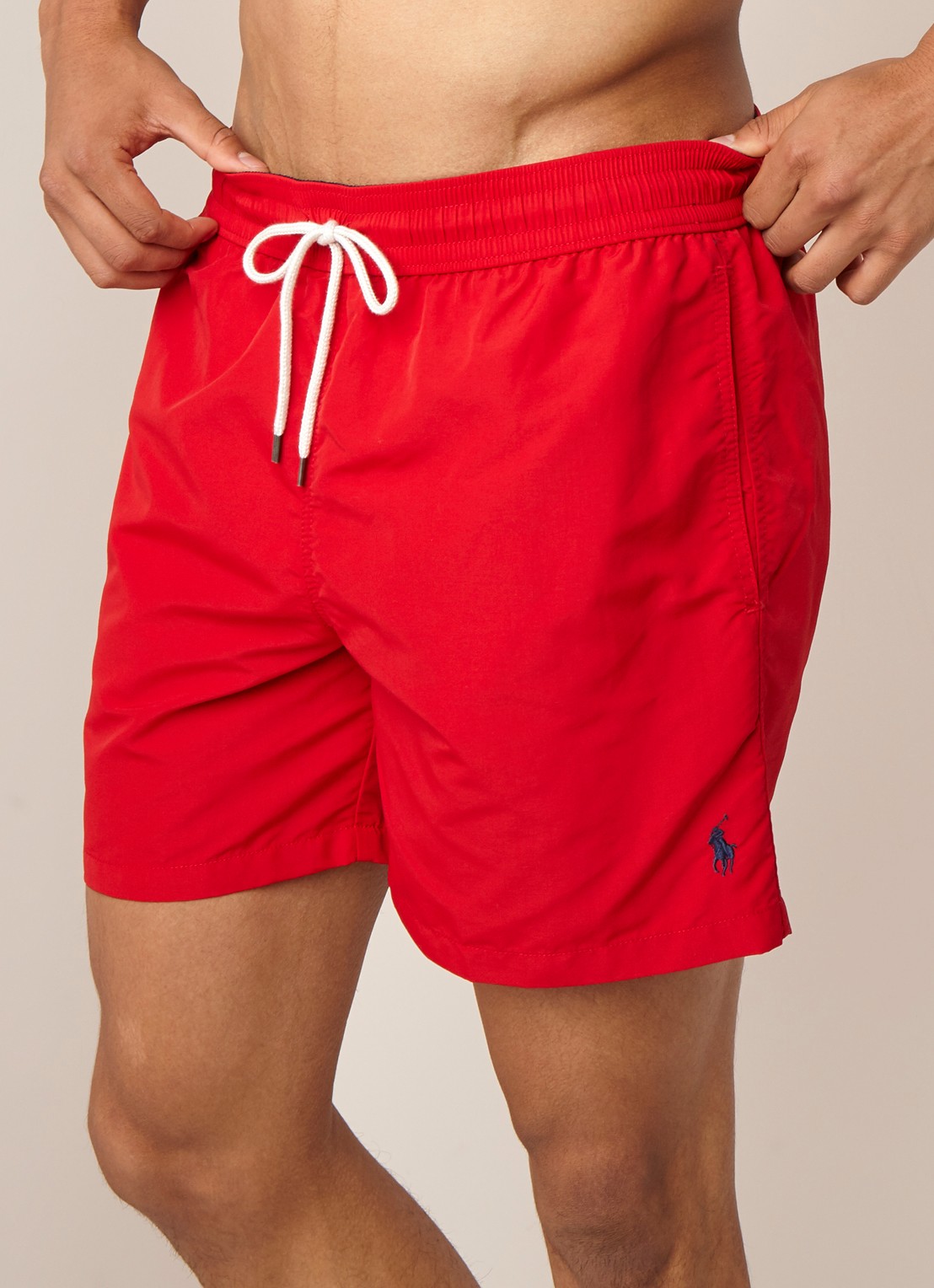 Ralph Lauren Traveler zwemshorts met koordsluiting - detail 4 steenrood