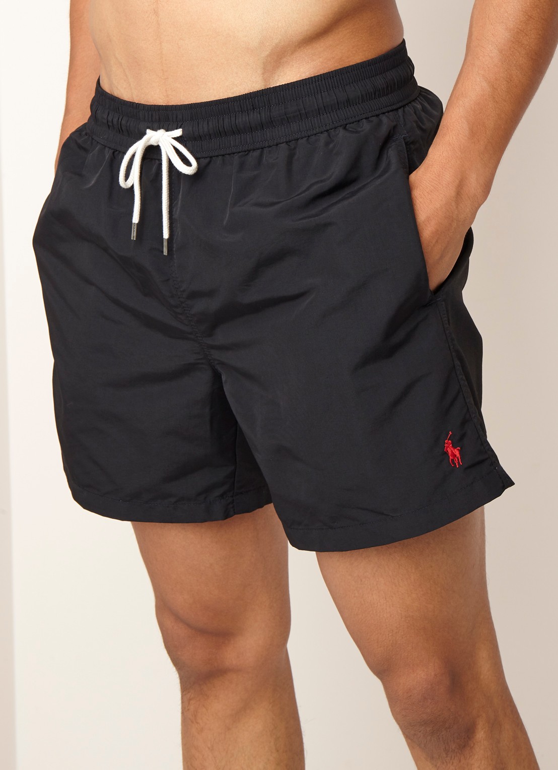 Ralph Lauren Traveler zwemshorts met koordsluiting - detail 4 zwart