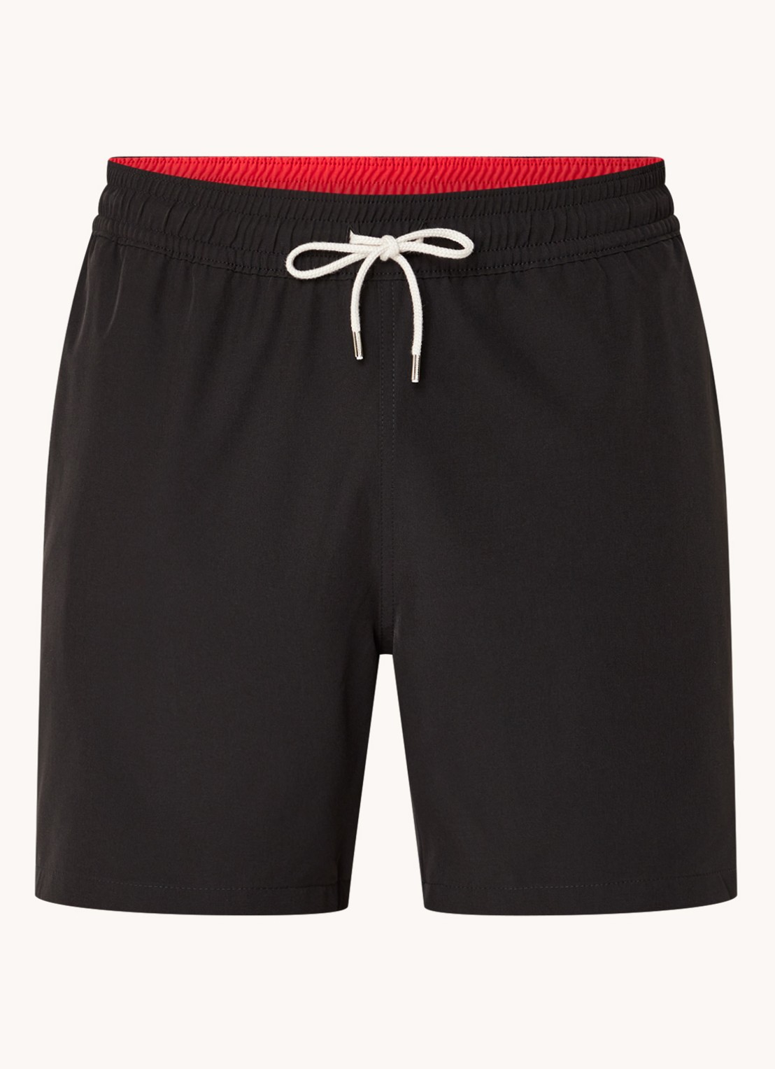 Ralph Lauren Traveler zwemshorts met logo en koordsluiting - voorkant 3 polo black / zwart