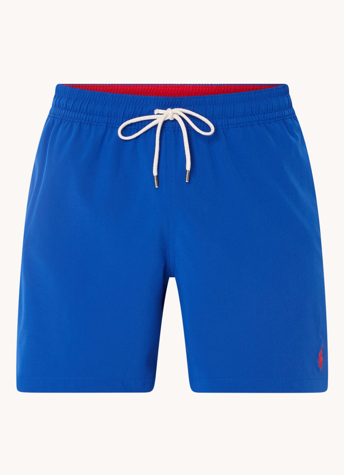 Ralph Lauren Traveler zwemshorts met logoborduring - voorkant kobaltblauw